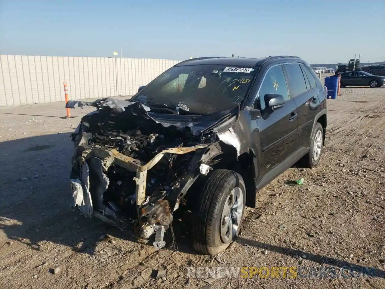 2 Photograph of a damaged car 2T3F1RFV6LW135420 TOYOTA RAV4 2020