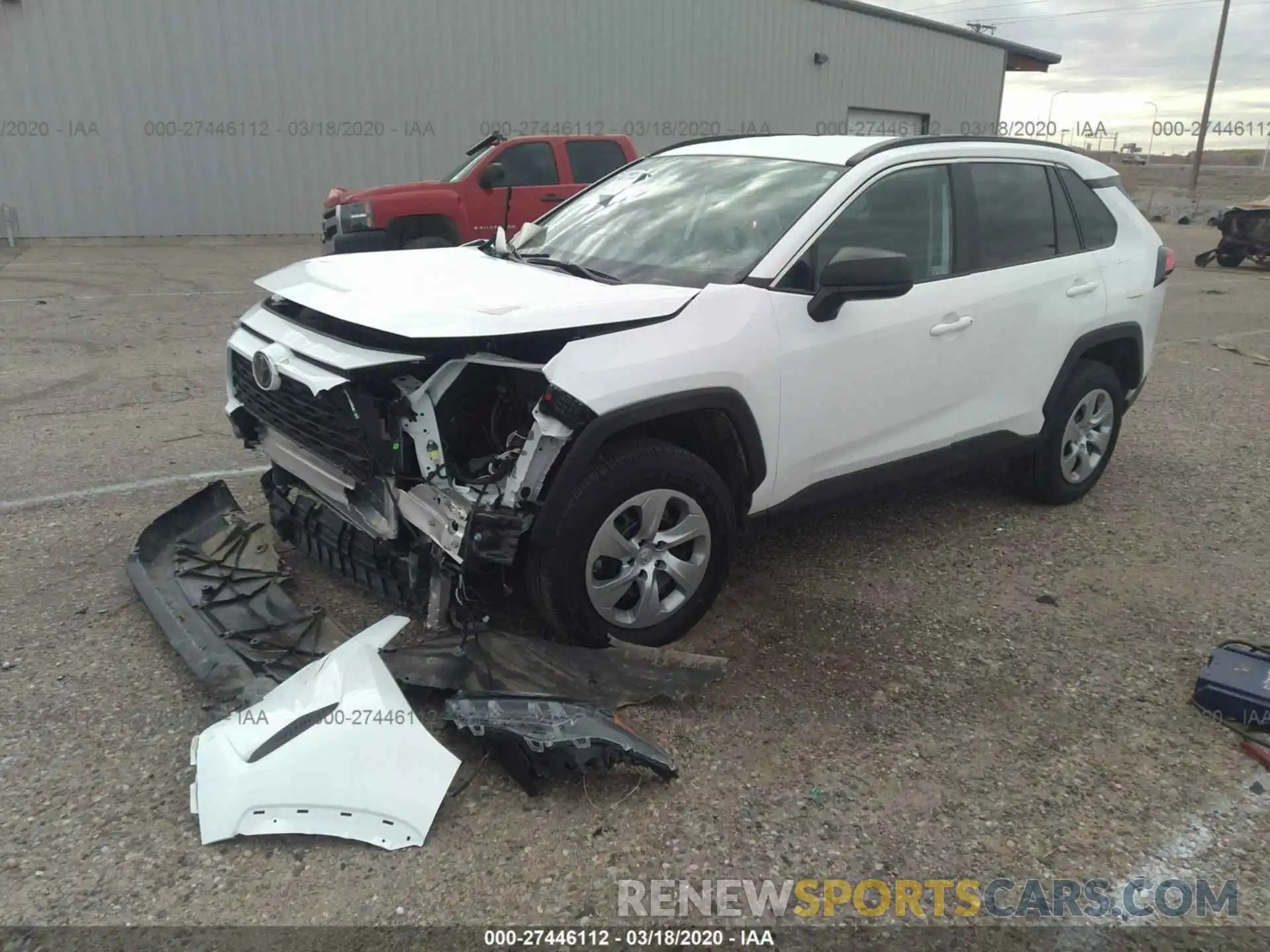 2 Photograph of a damaged car 2T3F1RFV7LC068120 TOYOTA RAV4 2020