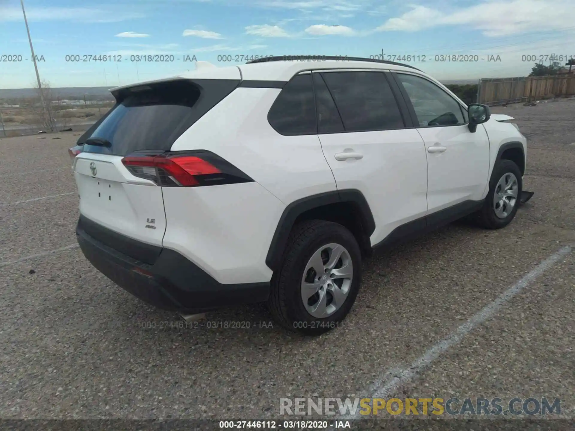 4 Photograph of a damaged car 2T3F1RFV7LC068120 TOYOTA RAV4 2020