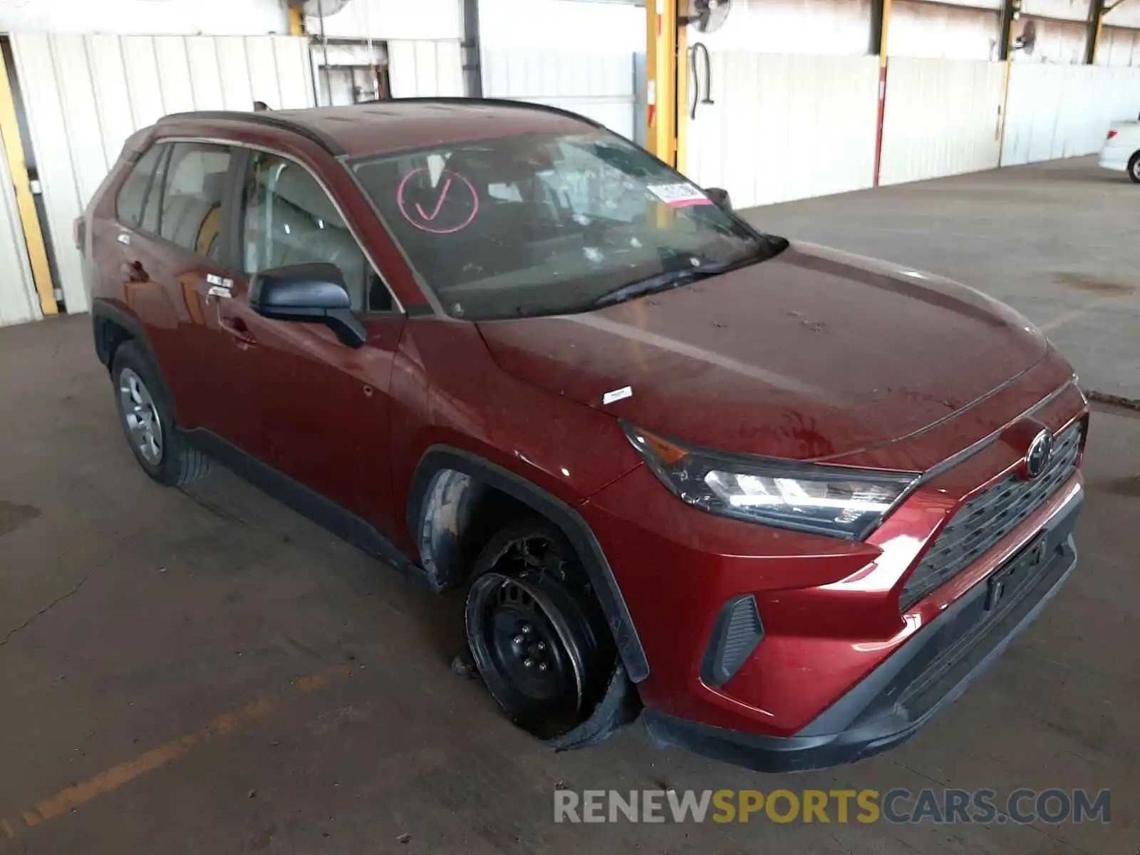 1 Photograph of a damaged car 2T3F1RFV7LC086858 TOYOTA RAV4 2020