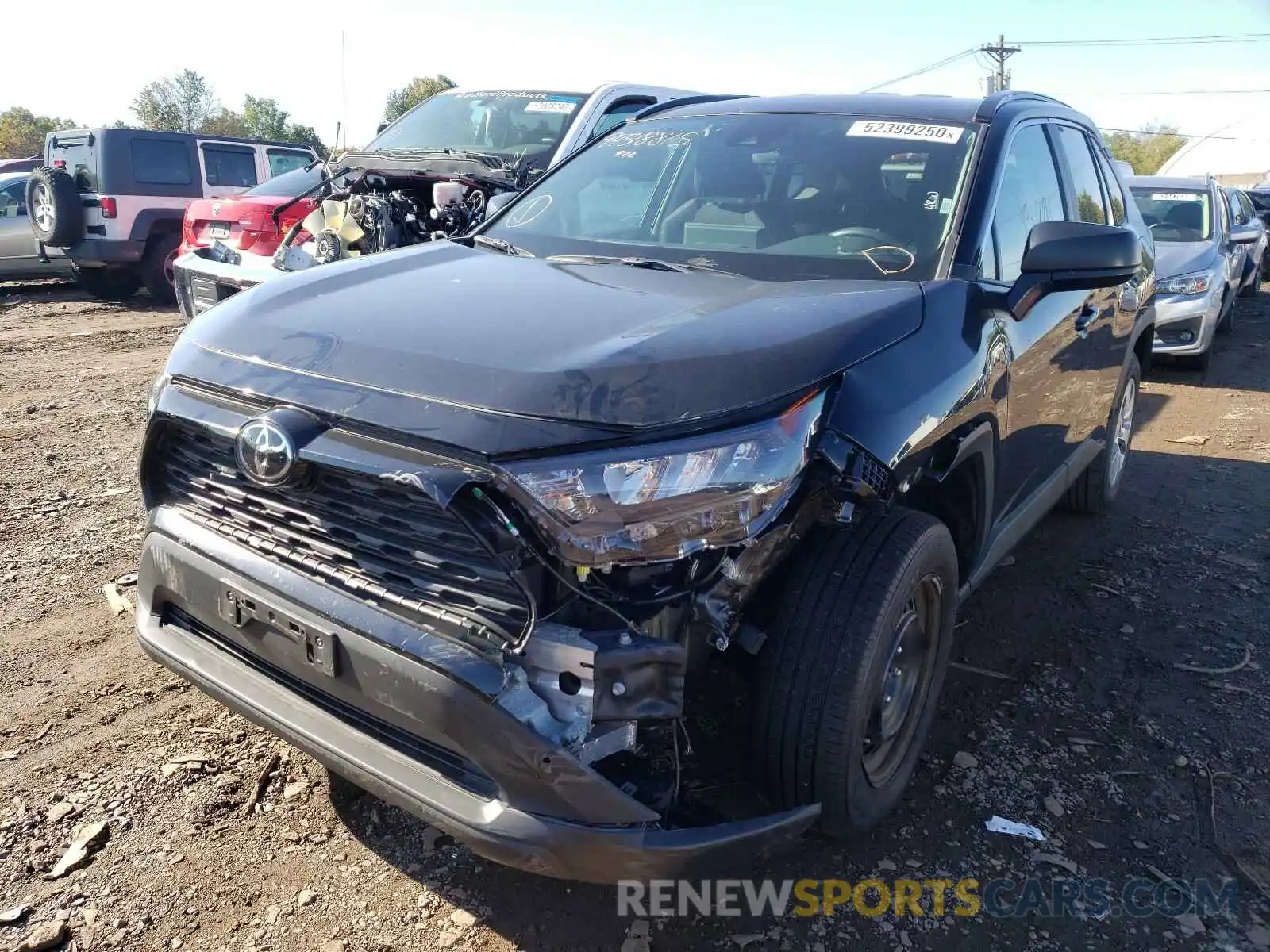 2 Photograph of a damaged car 2T3F1RFV7LC097763 TOYOTA RAV4 2020