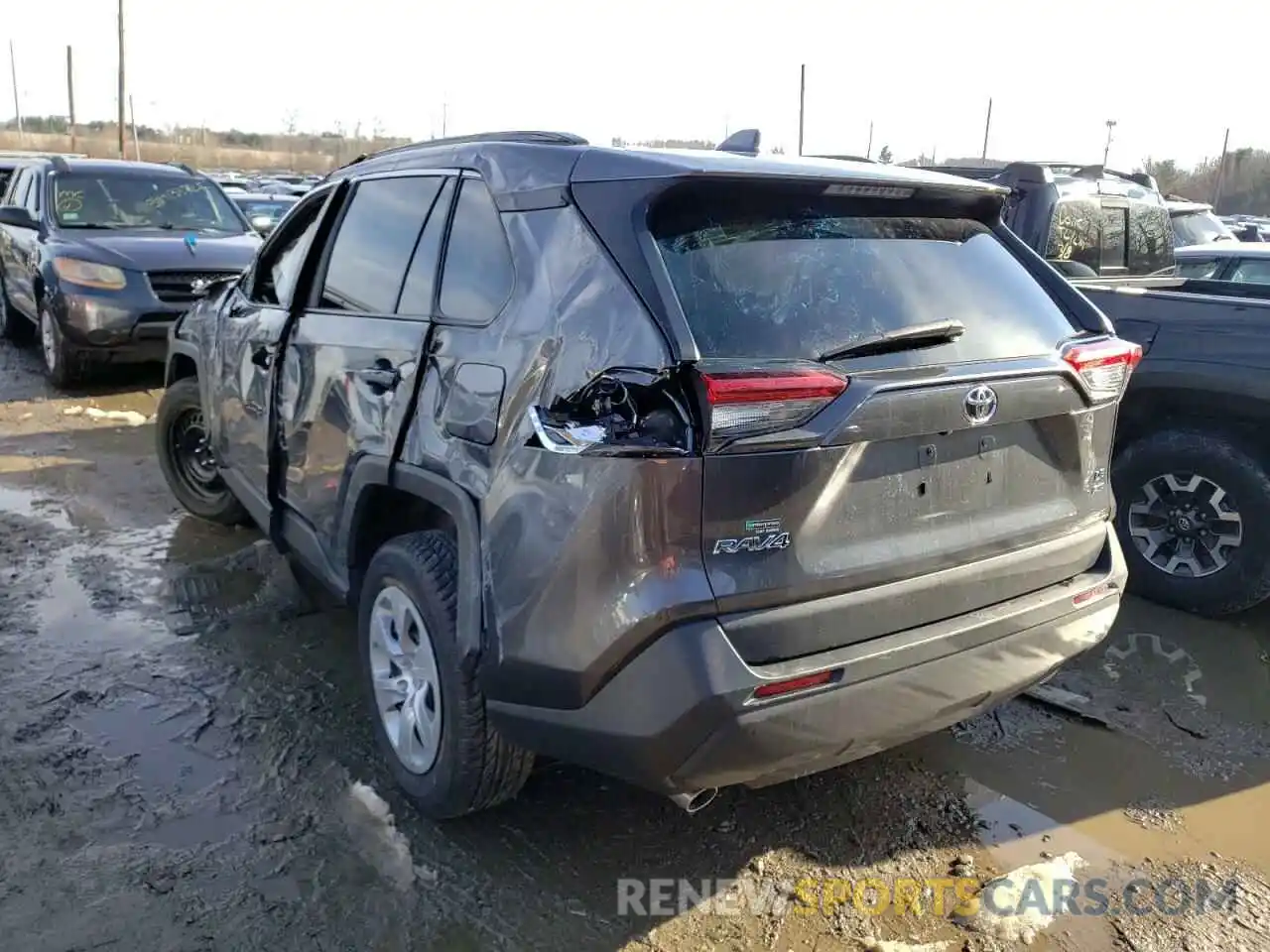 3 Photograph of a damaged car 2T3F1RFV7LC099044 TOYOTA RAV4 2020