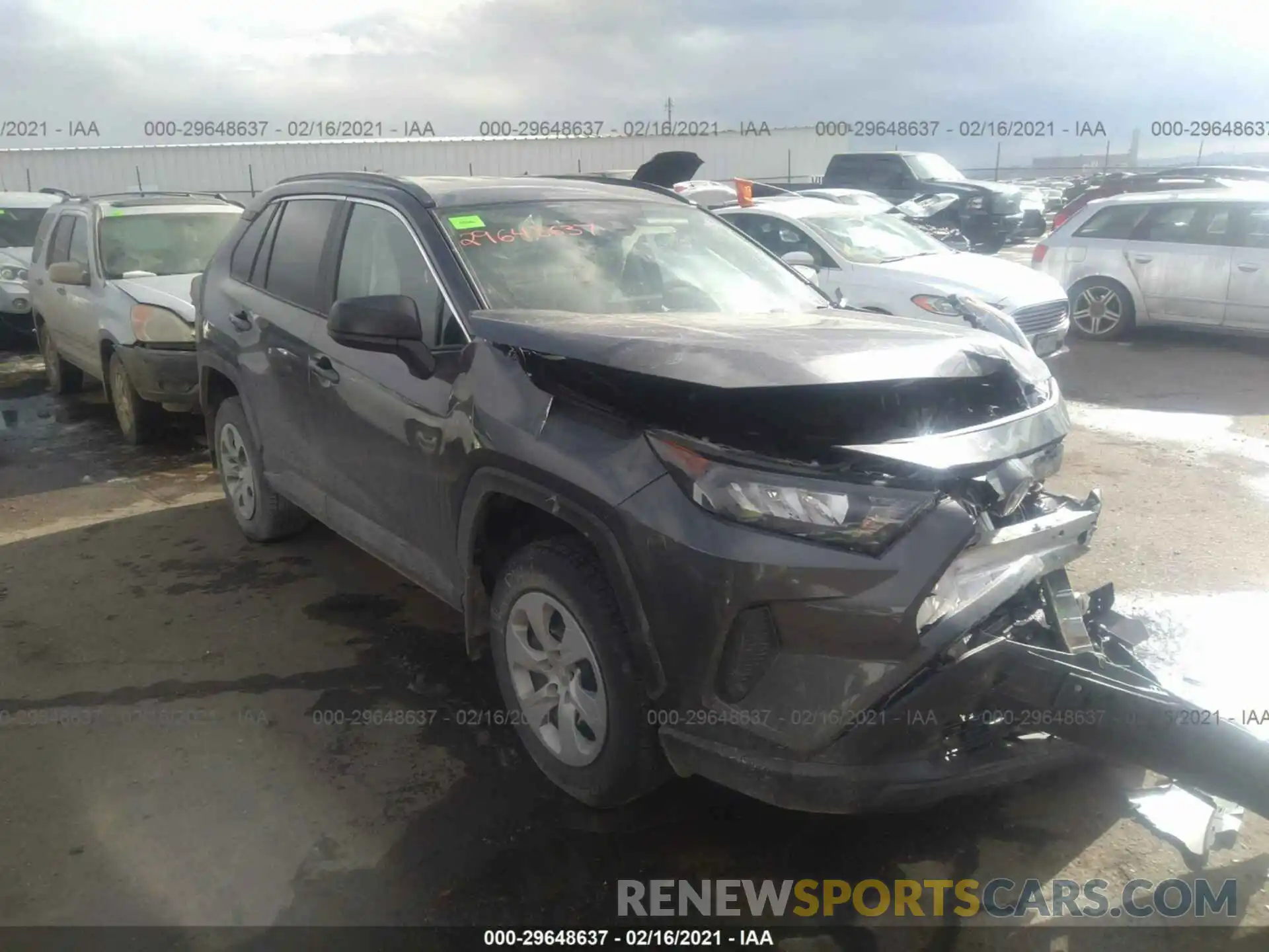 1 Photograph of a damaged car 2T3F1RFV7LC120443 TOYOTA RAV4 2020