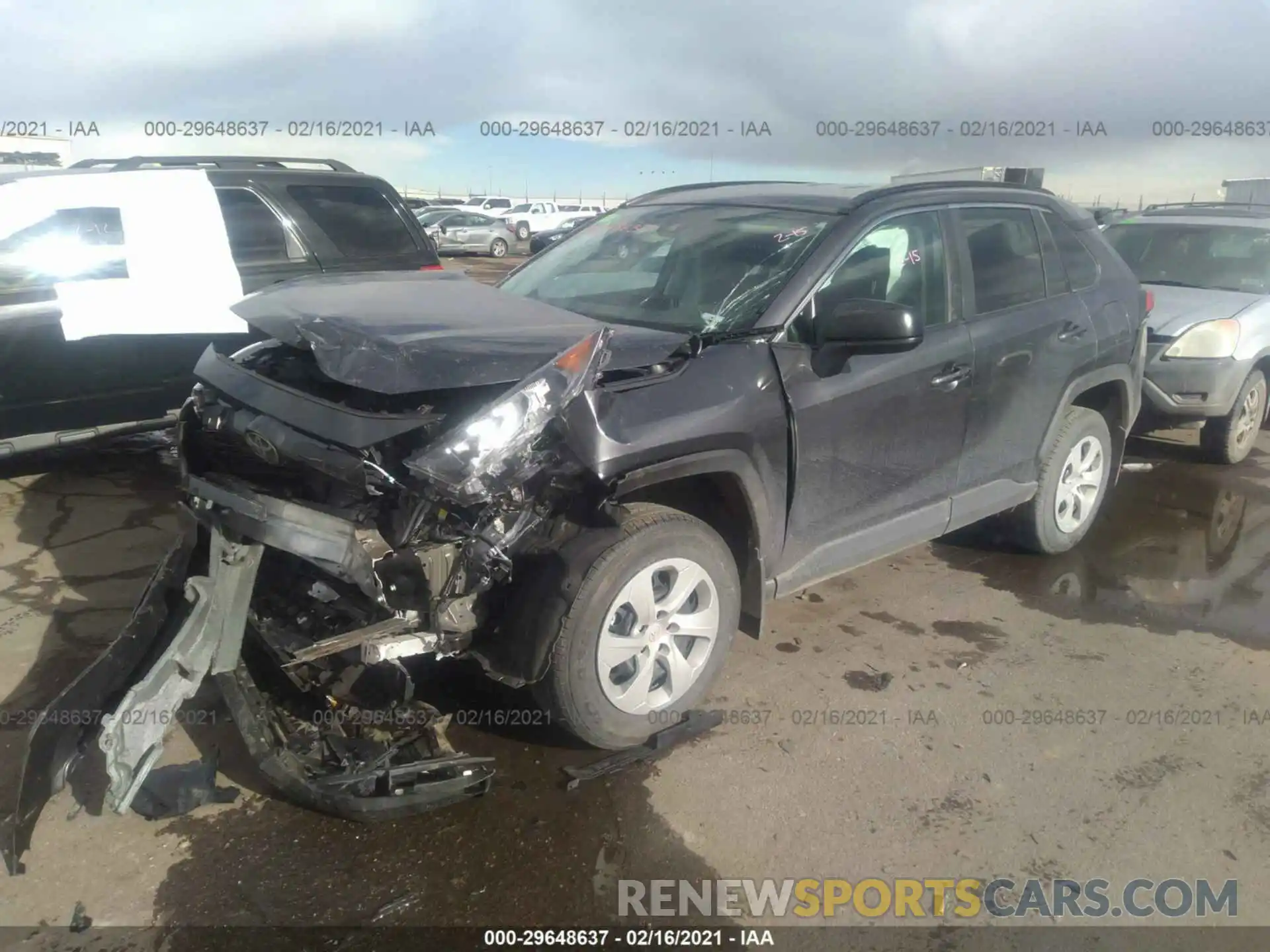 2 Photograph of a damaged car 2T3F1RFV7LC120443 TOYOTA RAV4 2020