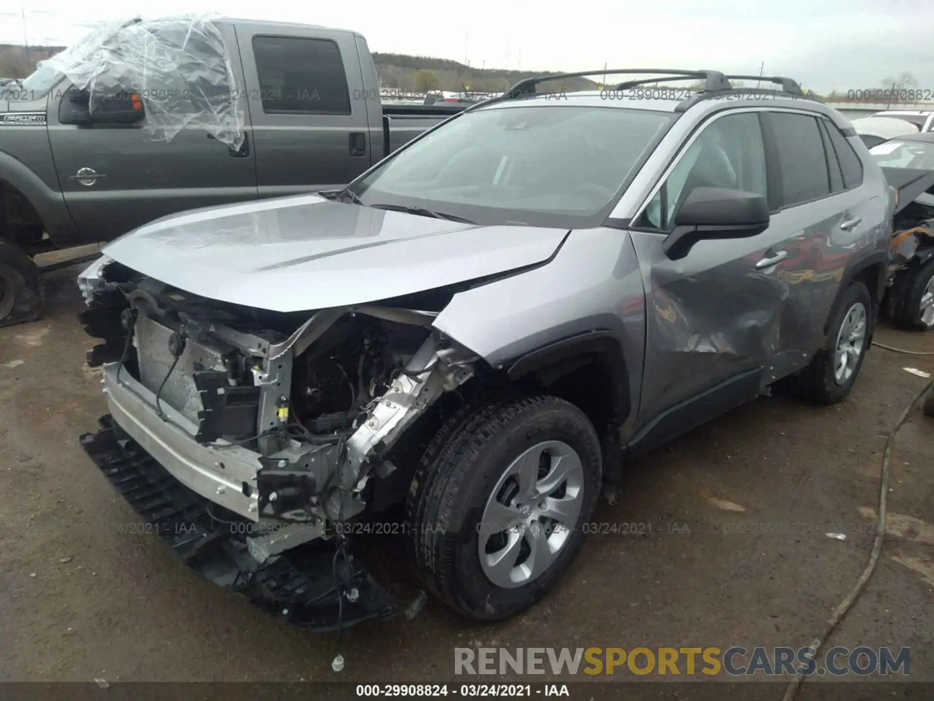 2 Photograph of a damaged car 2T3F1RFV7LC126713 TOYOTA RAV4 2020