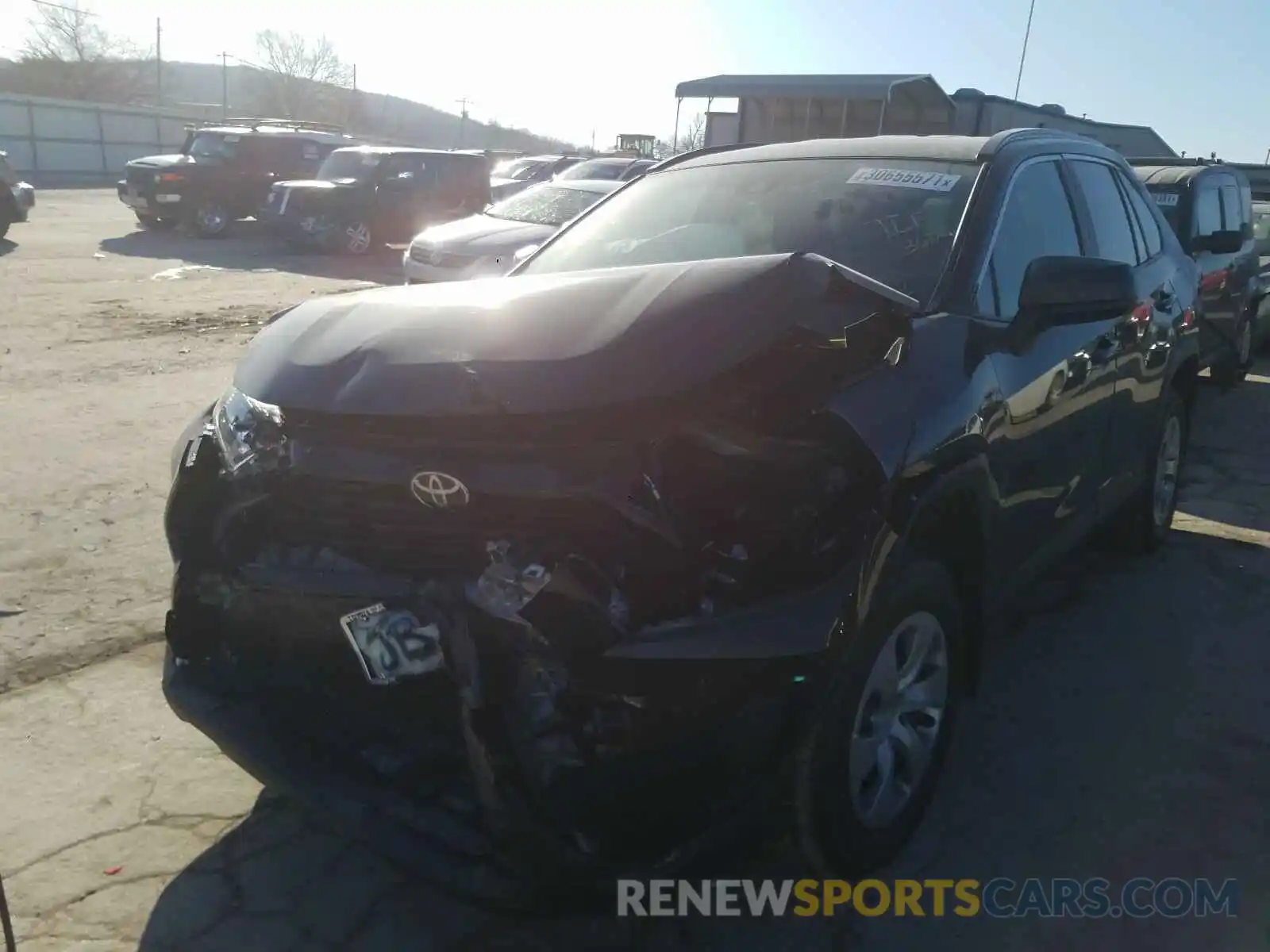 2 Photograph of a damaged car 2T3F1RFV7LC134780 TOYOTA RAV4 2020