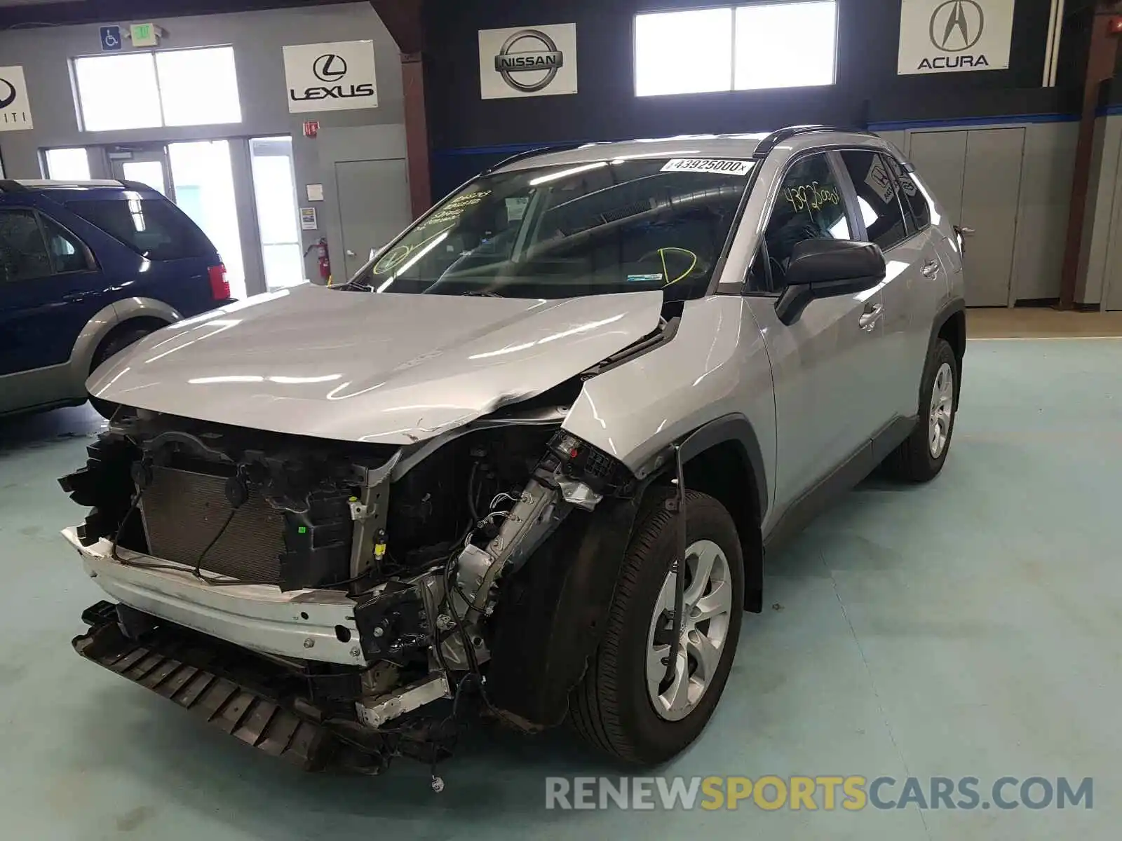 2 Photograph of a damaged car 2T3F1RFV7LW091377 TOYOTA RAV4 2020