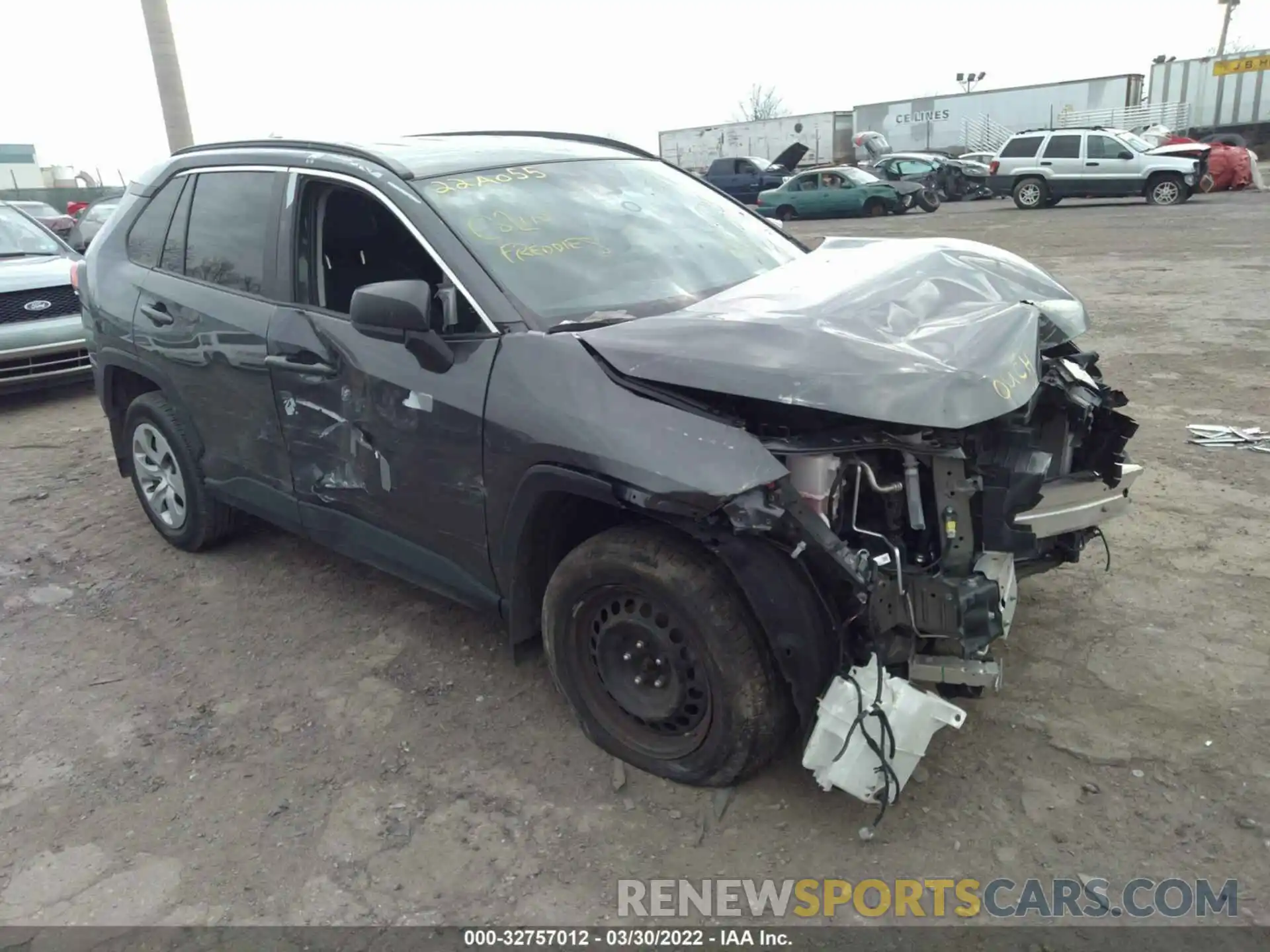 1 Photograph of a damaged car 2T3F1RFV7LW092724 TOYOTA RAV4 2020