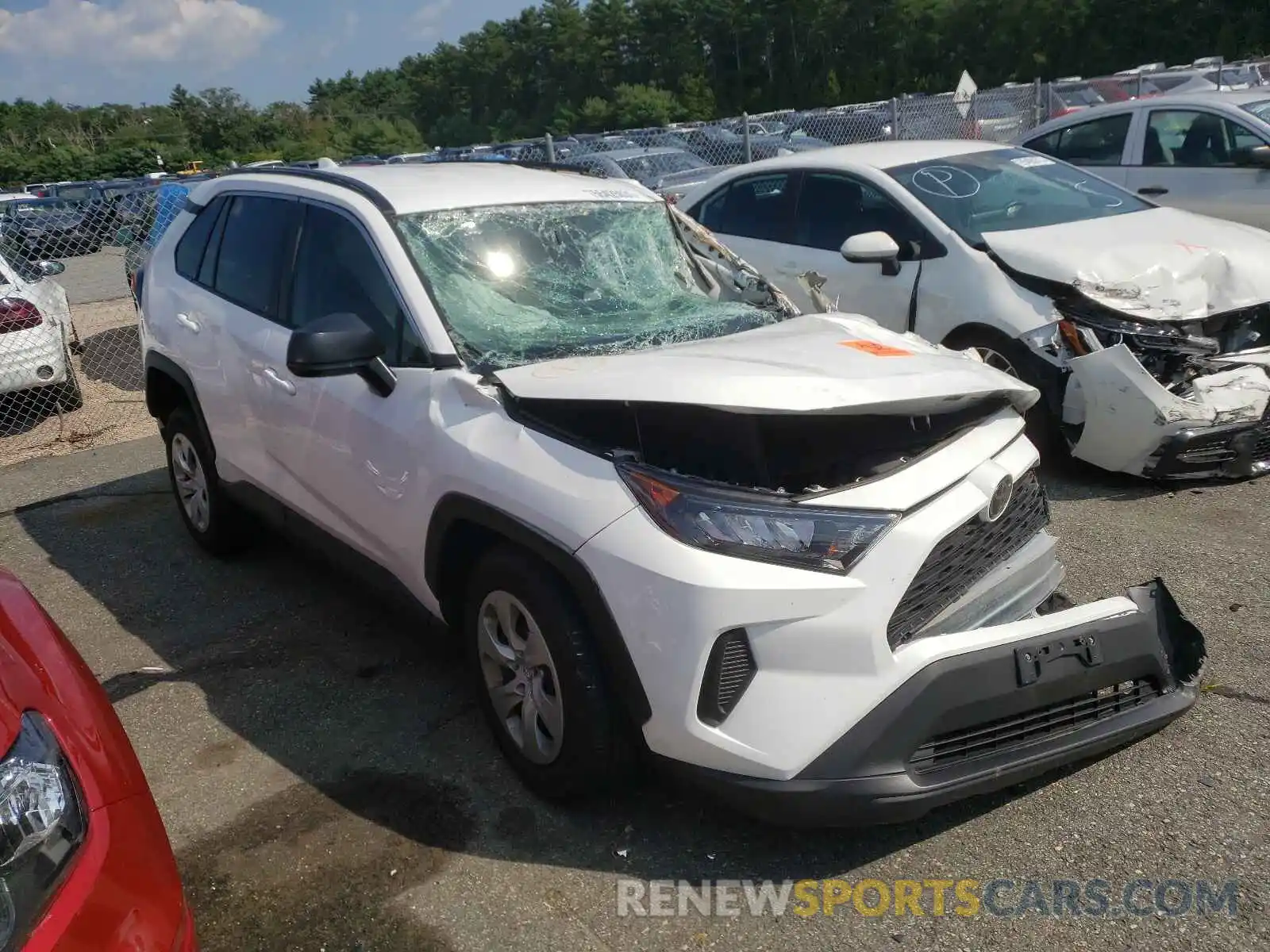 1 Photograph of a damaged car 2T3F1RFV7LW104497 TOYOTA RAV4 2020