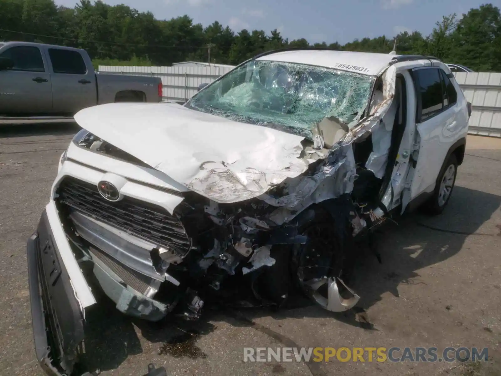 2 Photograph of a damaged car 2T3F1RFV7LW104497 TOYOTA RAV4 2020