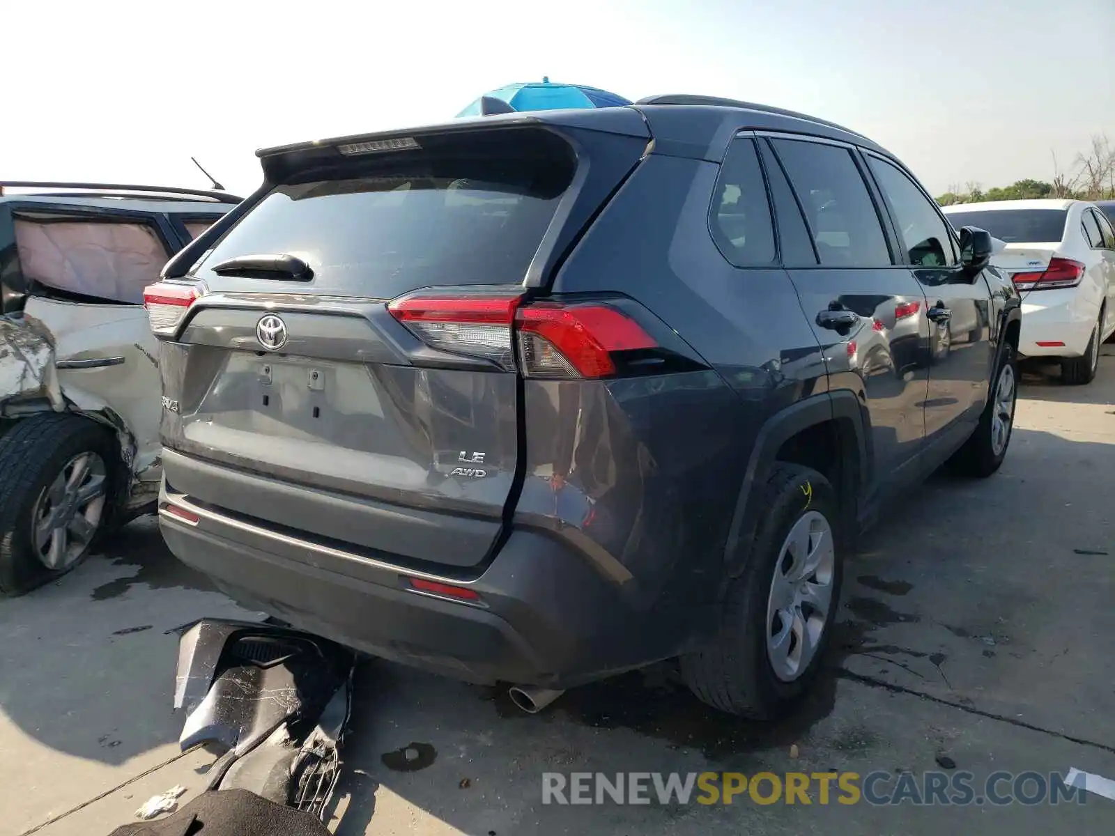 4 Photograph of a damaged car 2T3F1RFV7LW124832 TOYOTA RAV4 2020