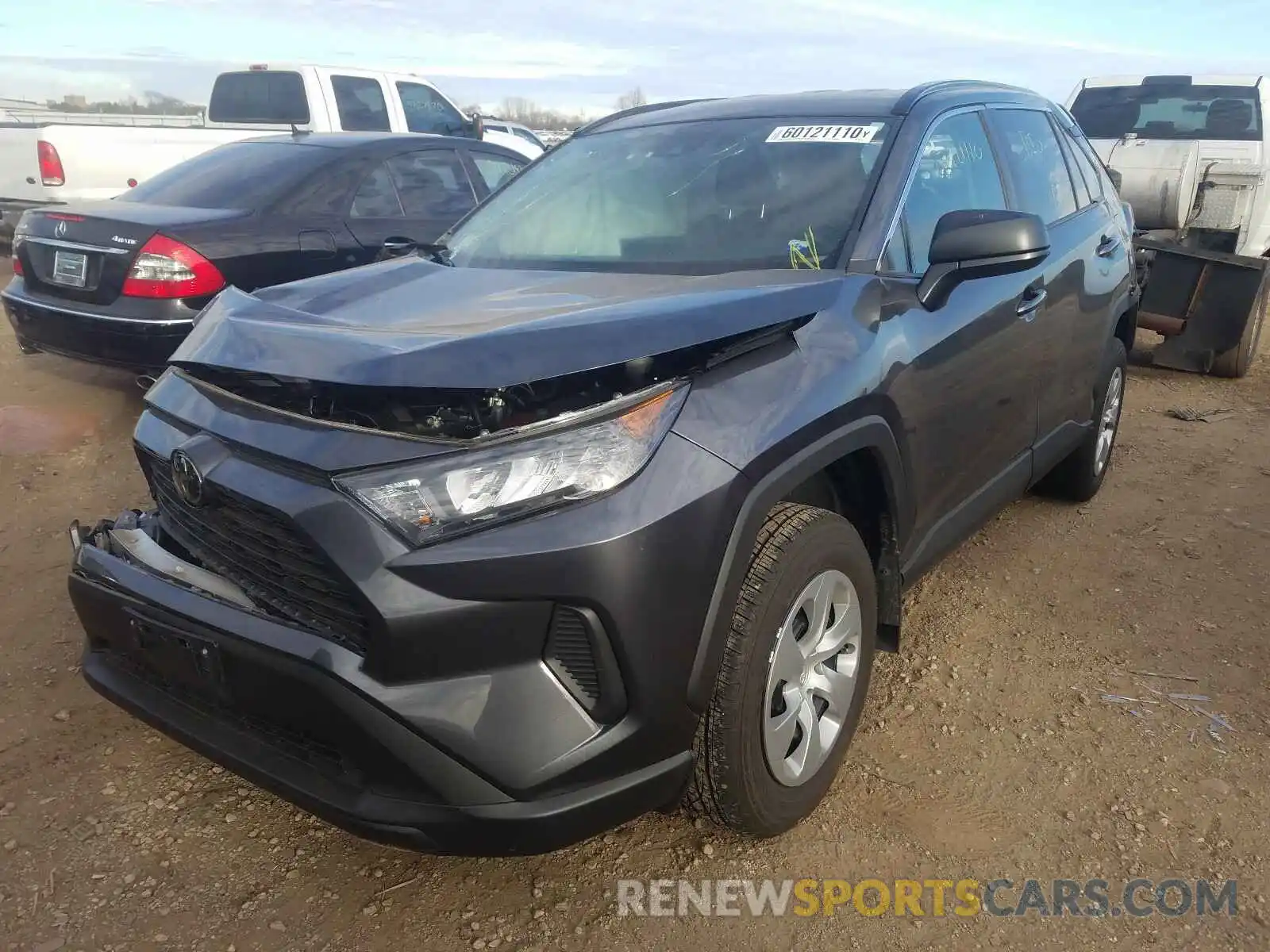 2 Photograph of a damaged car 2T3F1RFV8LC061323 TOYOTA RAV4 2020