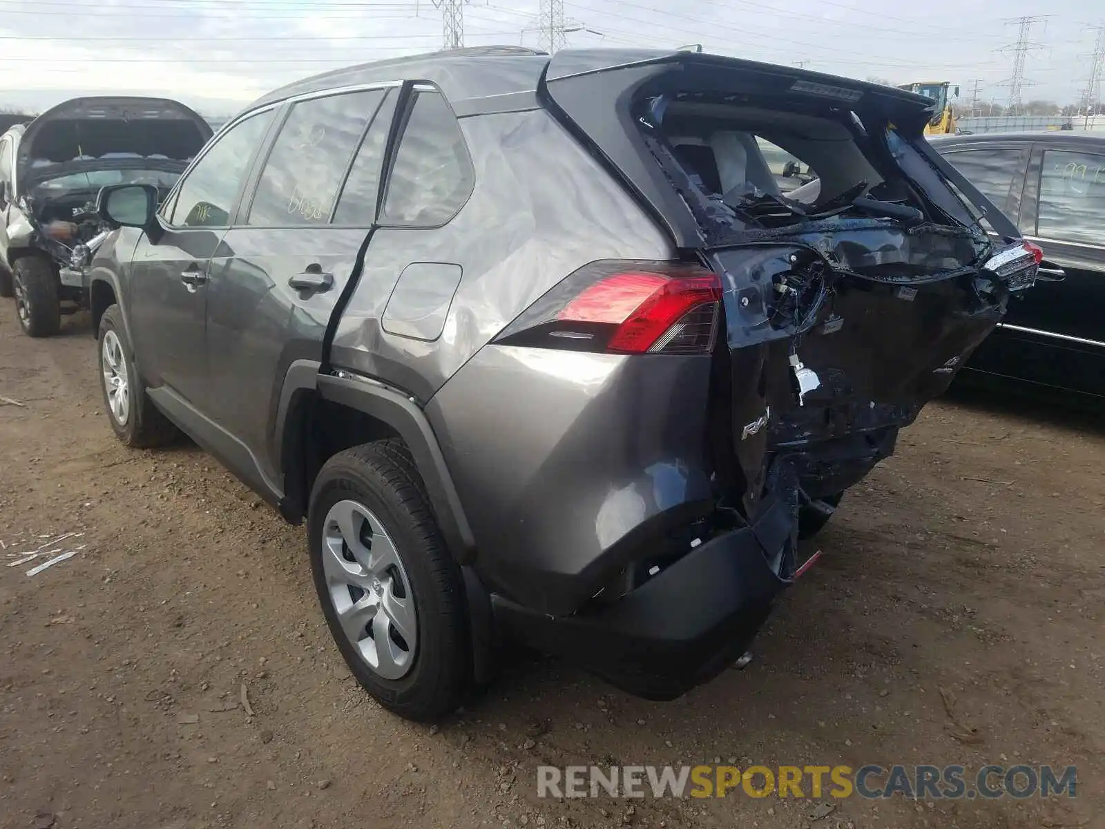 3 Photograph of a damaged car 2T3F1RFV8LC061323 TOYOTA RAV4 2020