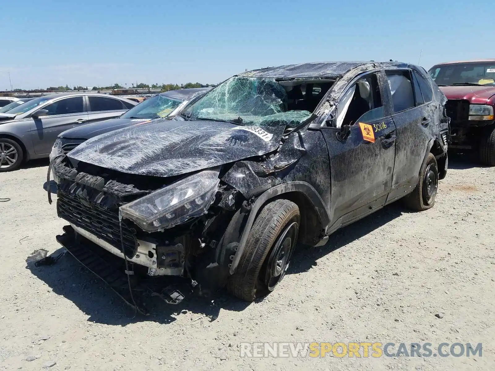 2 Photograph of a damaged car 2T3F1RFV8LC097089 TOYOTA RAV4 2020