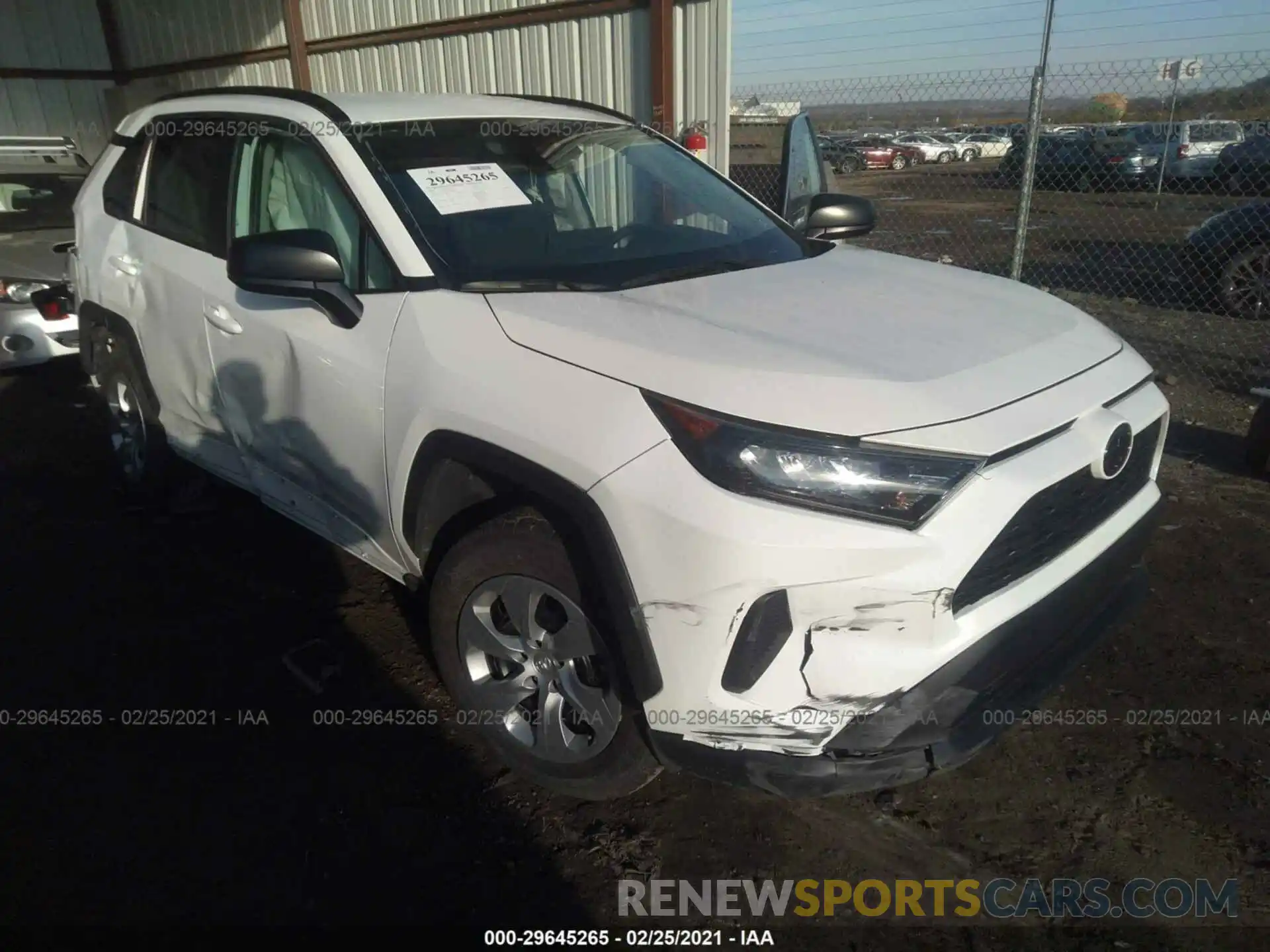 1 Photograph of a damaged car 2T3F1RFV8LC107412 TOYOTA RAV4 2020