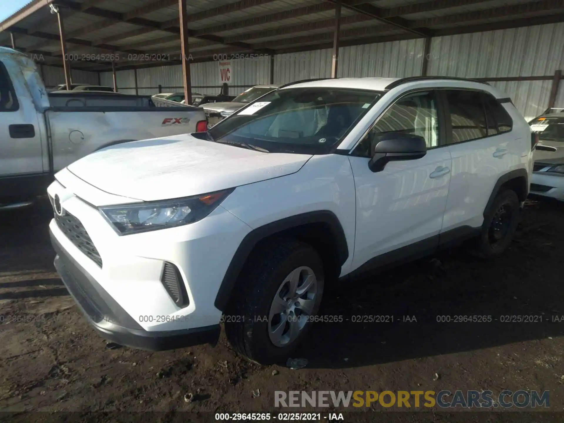 2 Photograph of a damaged car 2T3F1RFV8LC107412 TOYOTA RAV4 2020