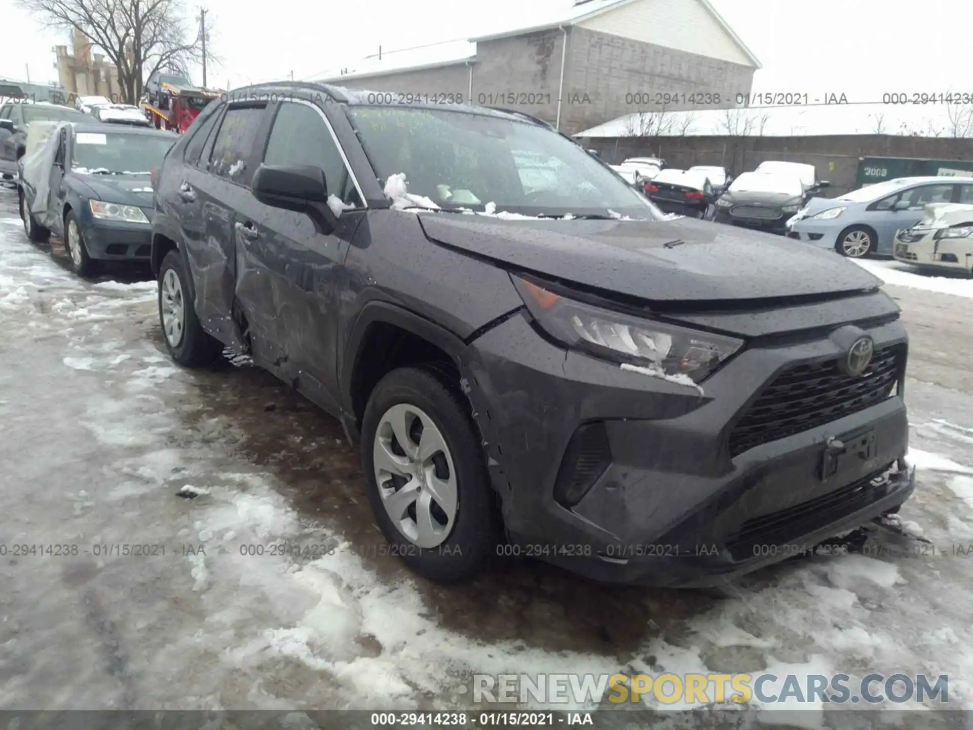 1 Photograph of a damaged car 2T3F1RFV8LC110780 TOYOTA RAV4 2020