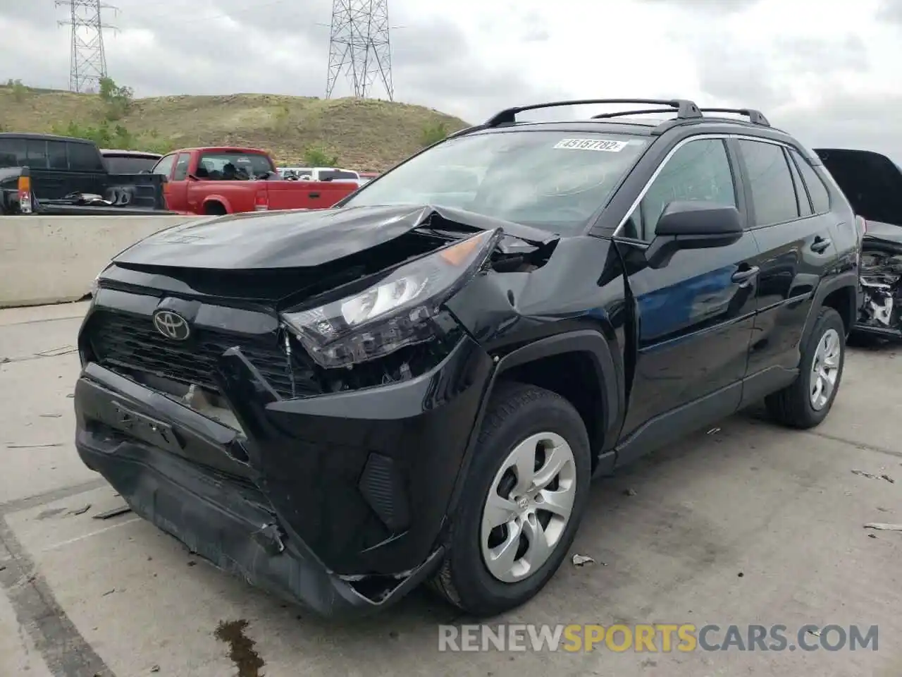 2 Photograph of a damaged car 2T3F1RFV8LC116725 TOYOTA RAV4 2020