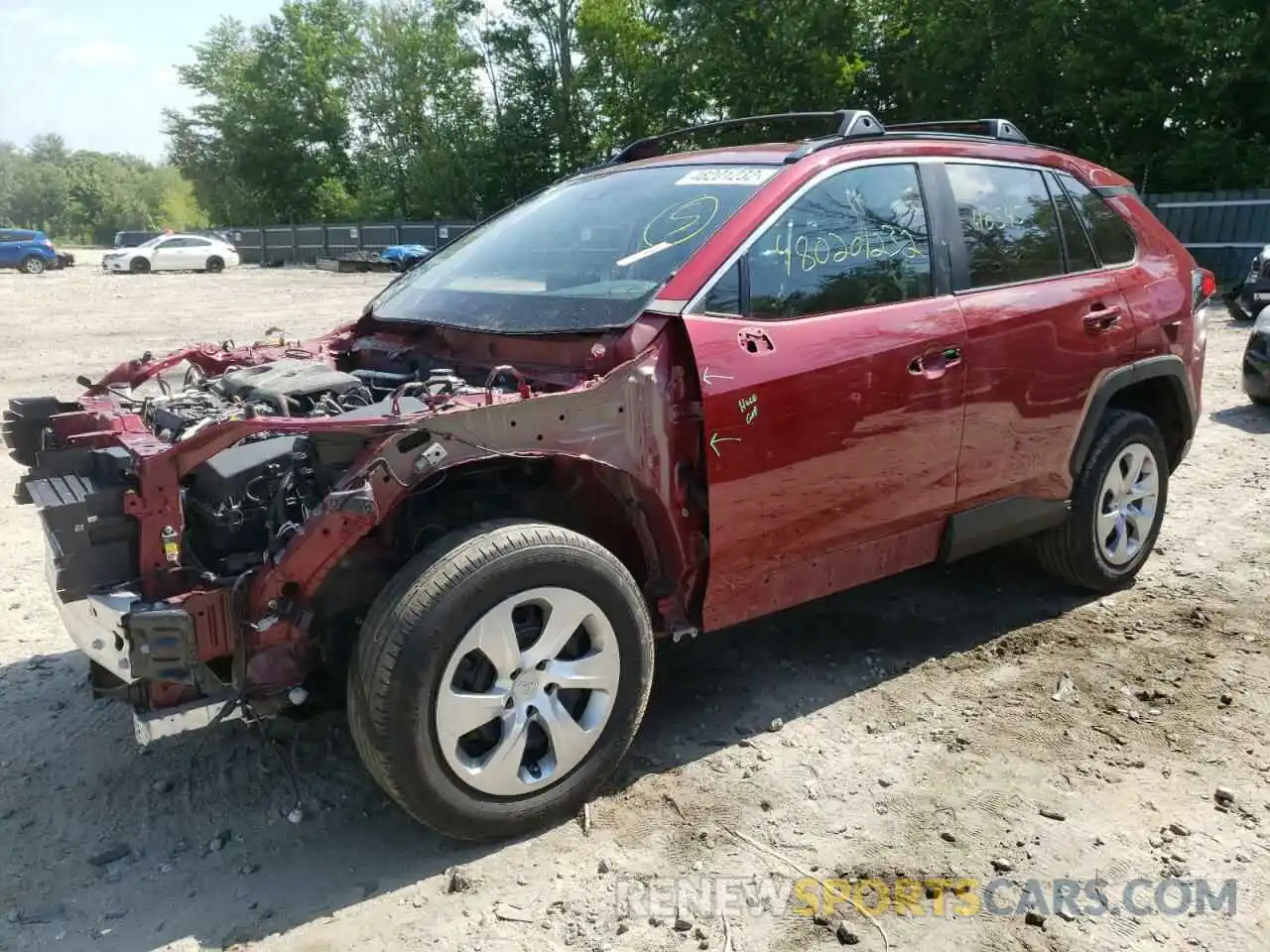 2 Photograph of a damaged car 2T3F1RFV8LC132214 TOYOTA RAV4 2020