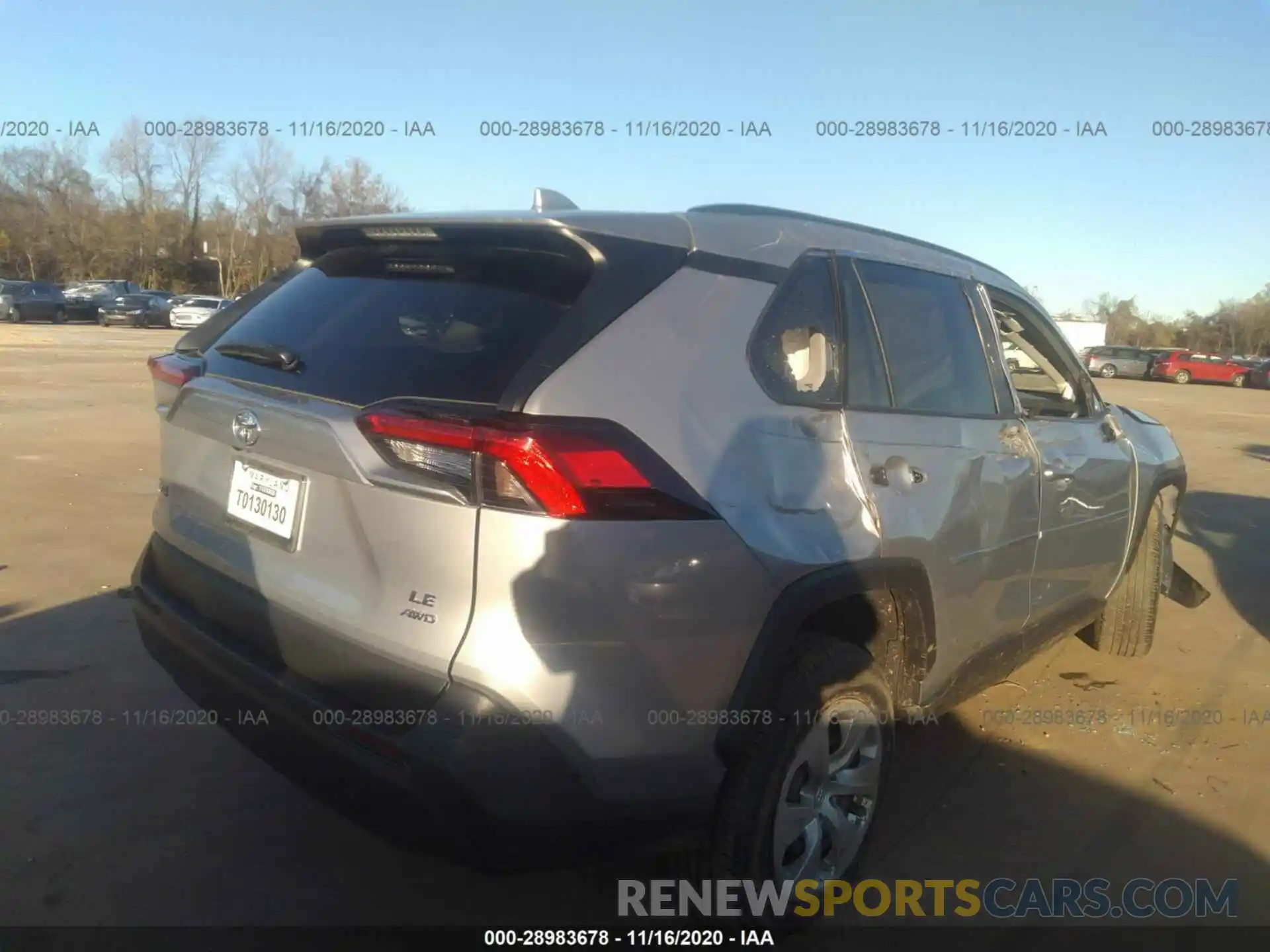 4 Photograph of a damaged car 2T3F1RFV8LW092408 TOYOTA RAV4 2020