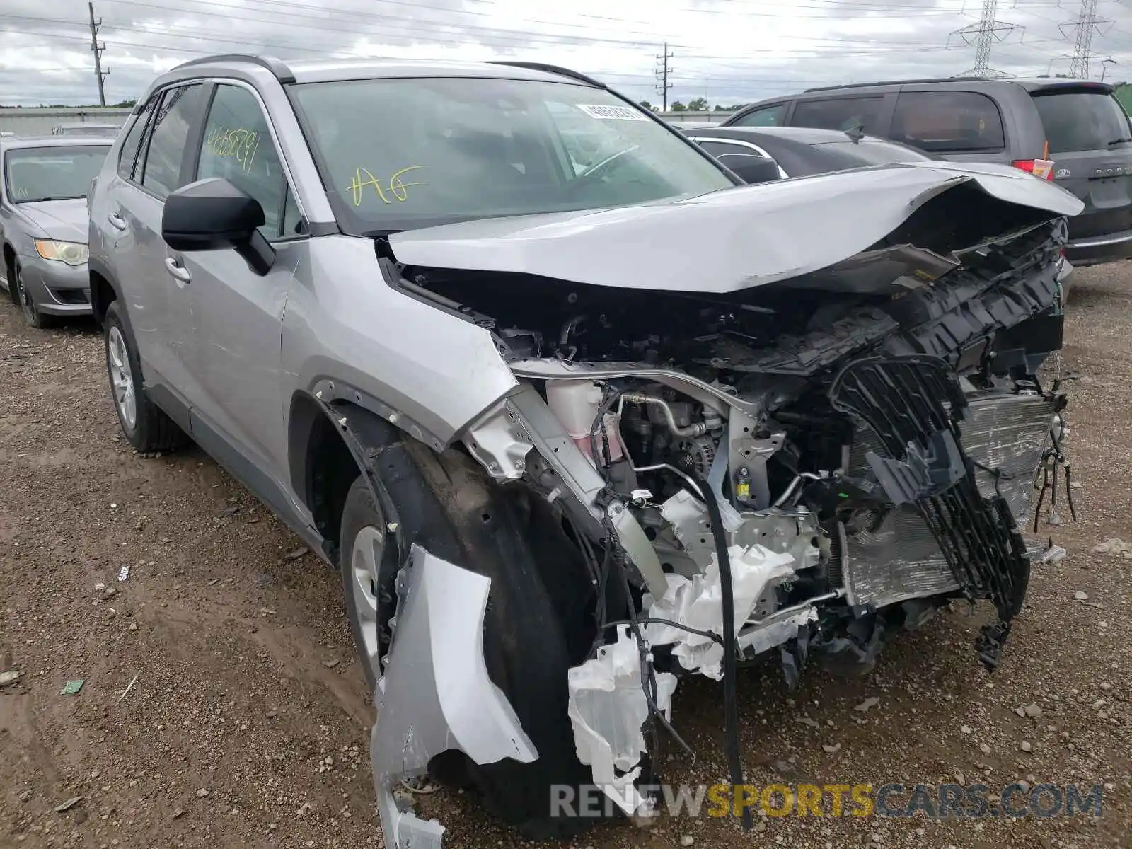 1 Photograph of a damaged car 2T3F1RFV8LW114150 TOYOTA RAV4 2020