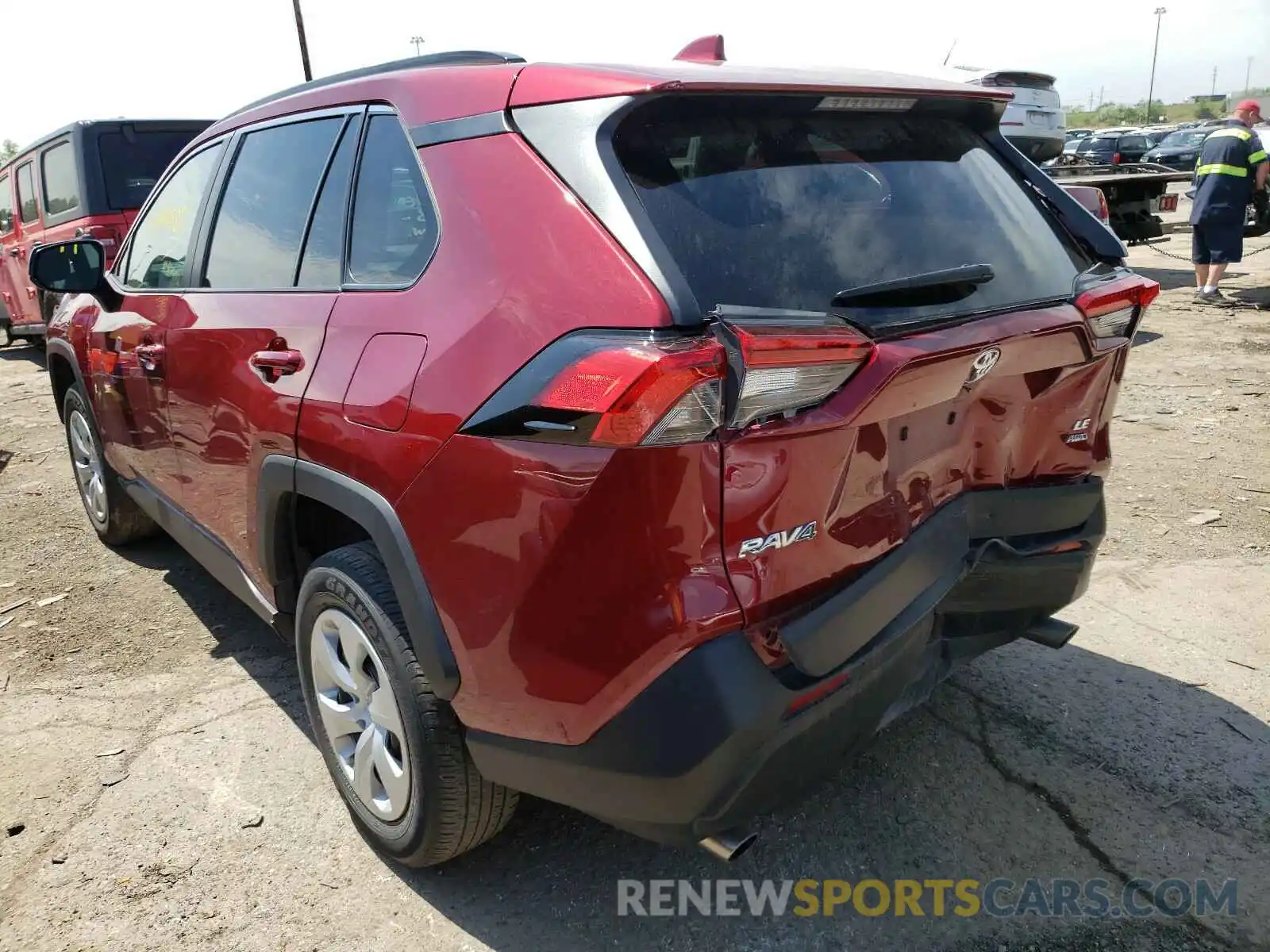 3 Photograph of a damaged car 2T3F1RFV9LC076803 TOYOTA RAV4 2020