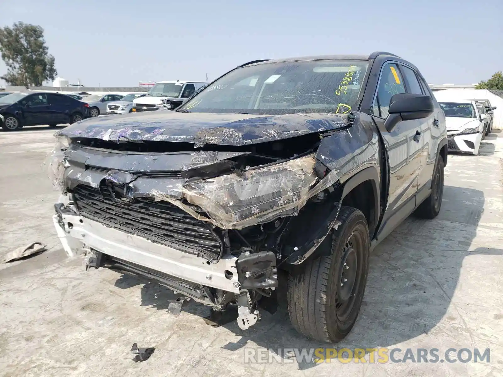 2 Photograph of a damaged car 2T3F1RFV9LC087526 TOYOTA RAV4 2020