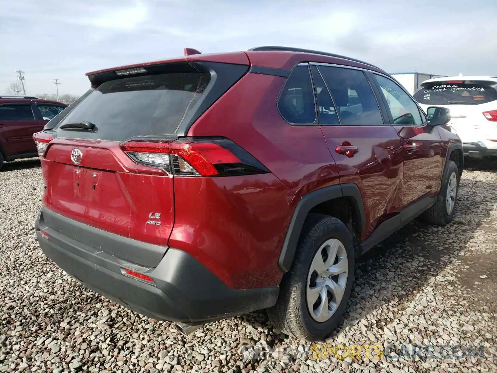 4 Photograph of a damaged car 2T3F1RFV9LC098512 TOYOTA RAV4 2020