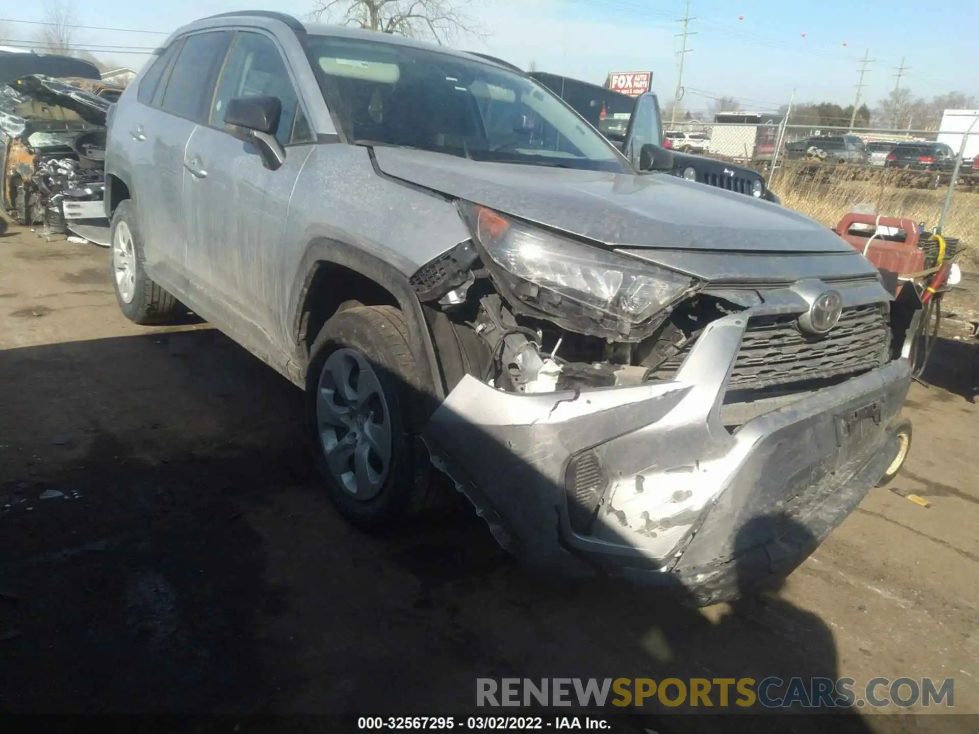 1 Photograph of a damaged car 2T3F1RFV9LC100310 TOYOTA RAV4 2020