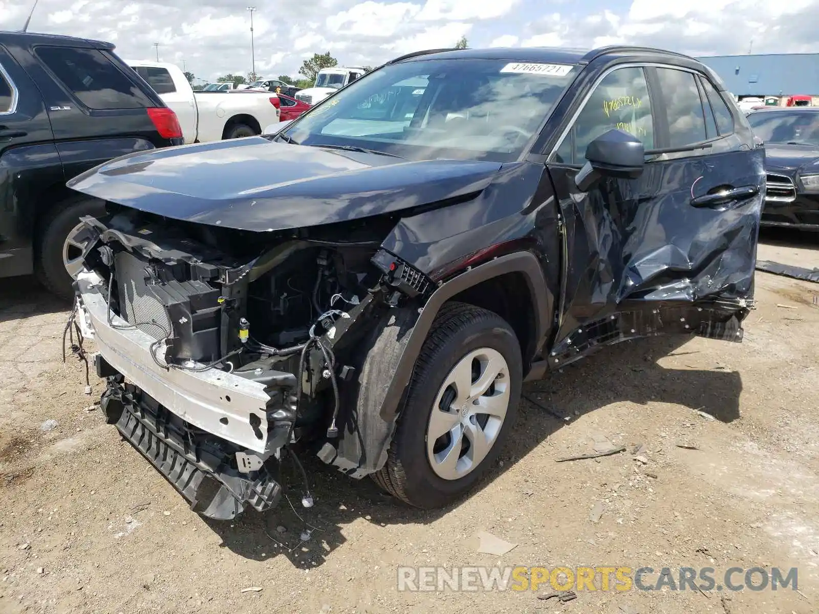 2 Photograph of a damaged car 2T3F1RFV9LC116491 TOYOTA RAV4 2020