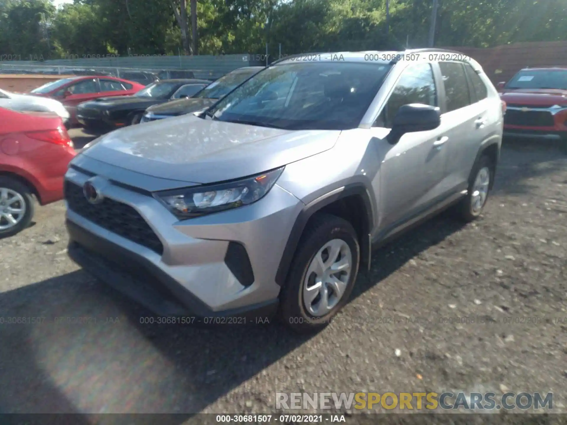 2 Photograph of a damaged car 2T3F1RFV9LC123795 TOYOTA RAV4 2020