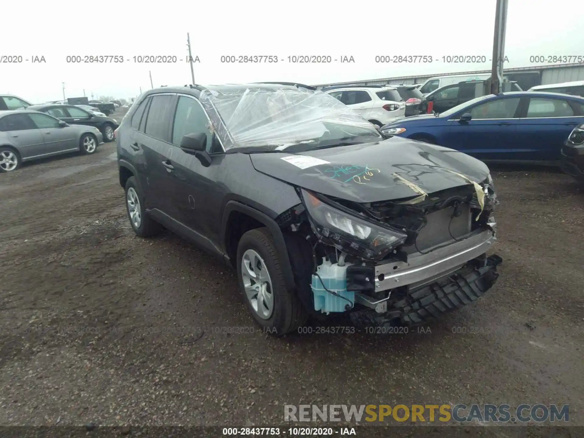 1 Photograph of a damaged car 2T3F1RFV9LC124283 TOYOTA RAV4 2020