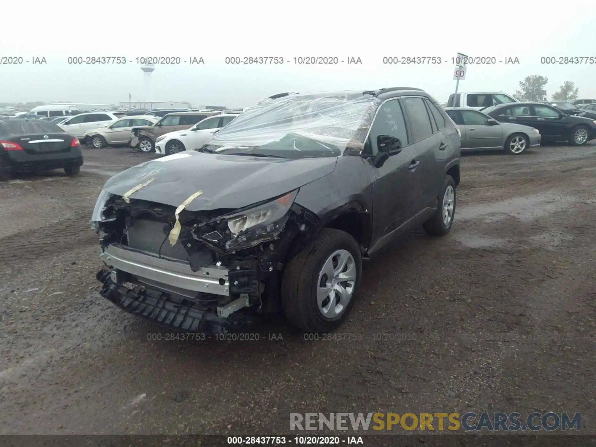 2 Photograph of a damaged car 2T3F1RFV9LC124283 TOYOTA RAV4 2020