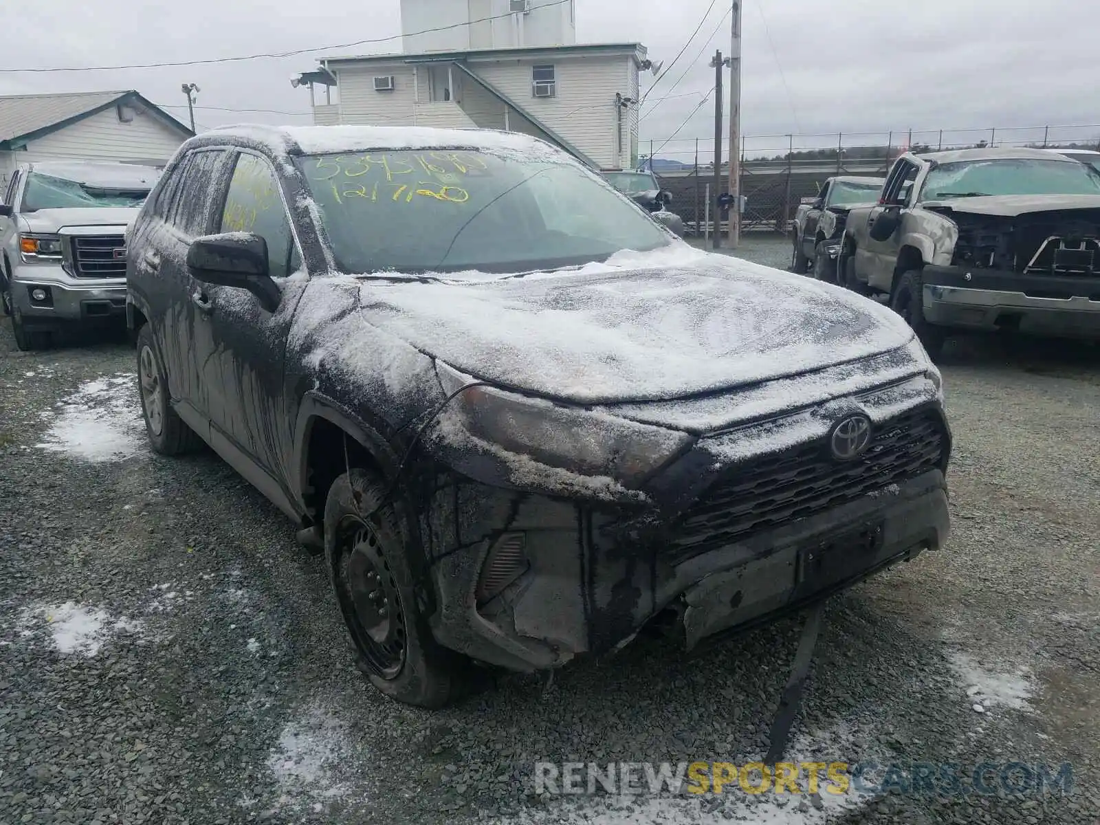 1 Photograph of a damaged car 2T3F1RFV9LC129614 TOYOTA RAV4 2020