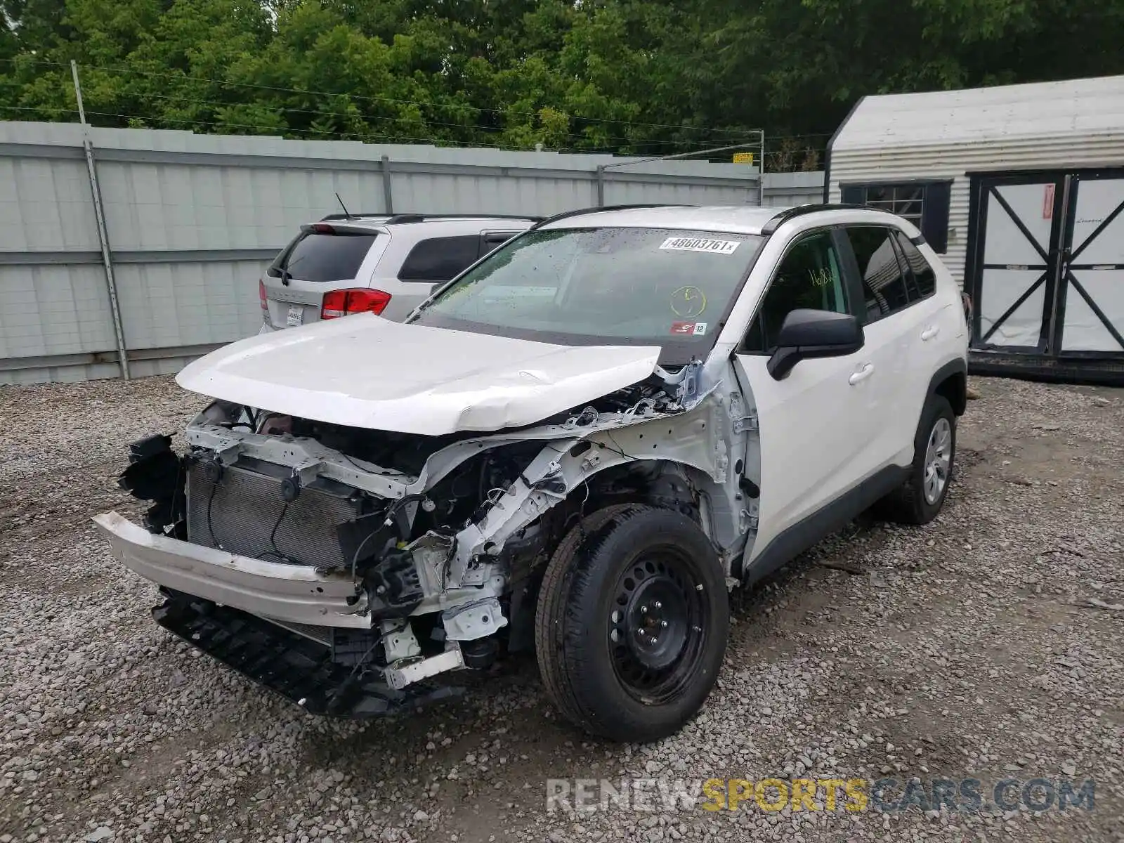 2 Photograph of a damaged car 2T3F1RFV9LW086603 TOYOTA RAV4 2020