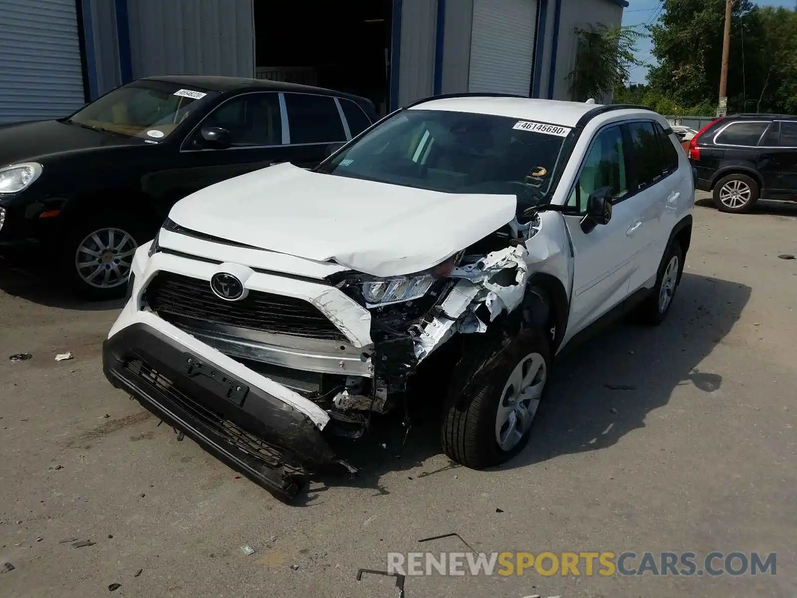 2 Photograph of a damaged car 2T3F1RFV9LW105554 TOYOTA RAV4 2020