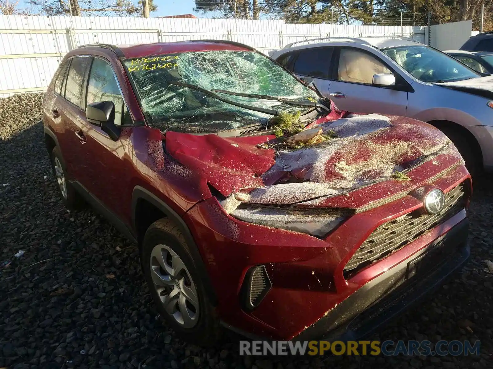 1 Photograph of a damaged car 2T3F1RFVXLC062375 TOYOTA RAV4 2020