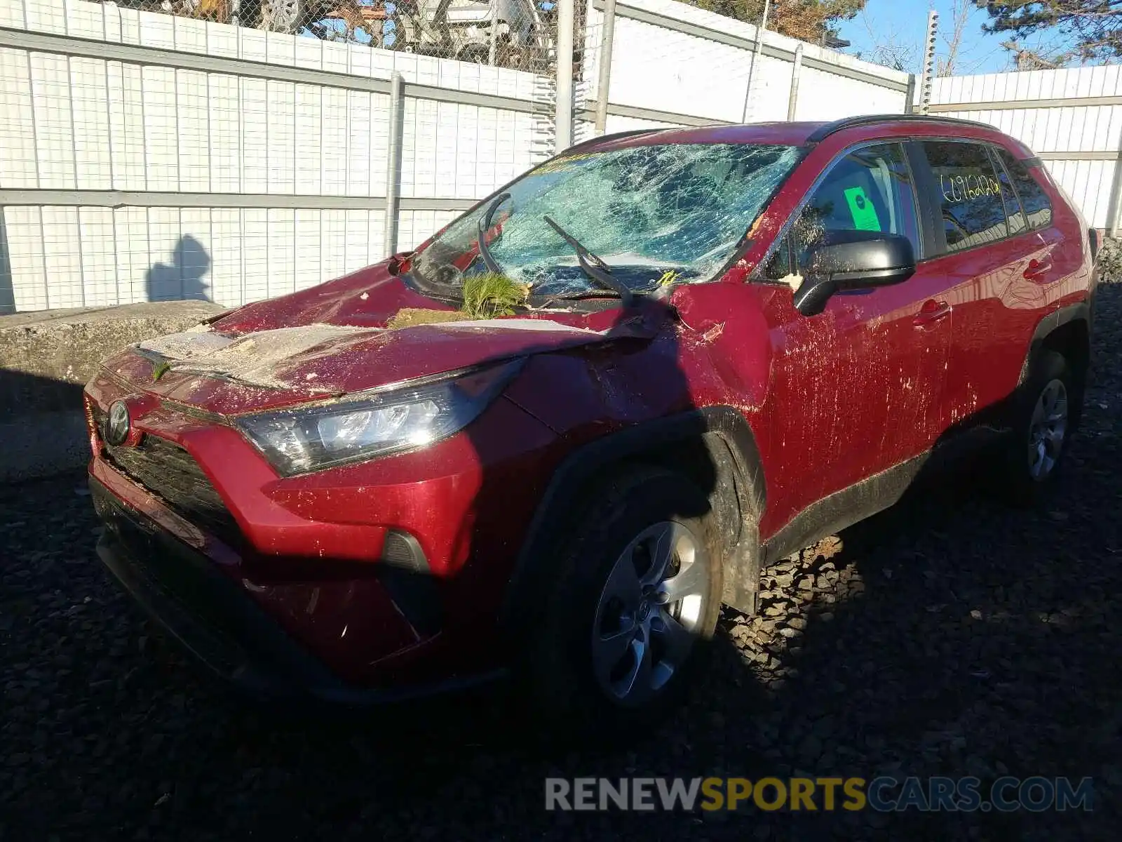 2 Photograph of a damaged car 2T3F1RFVXLC062375 TOYOTA RAV4 2020