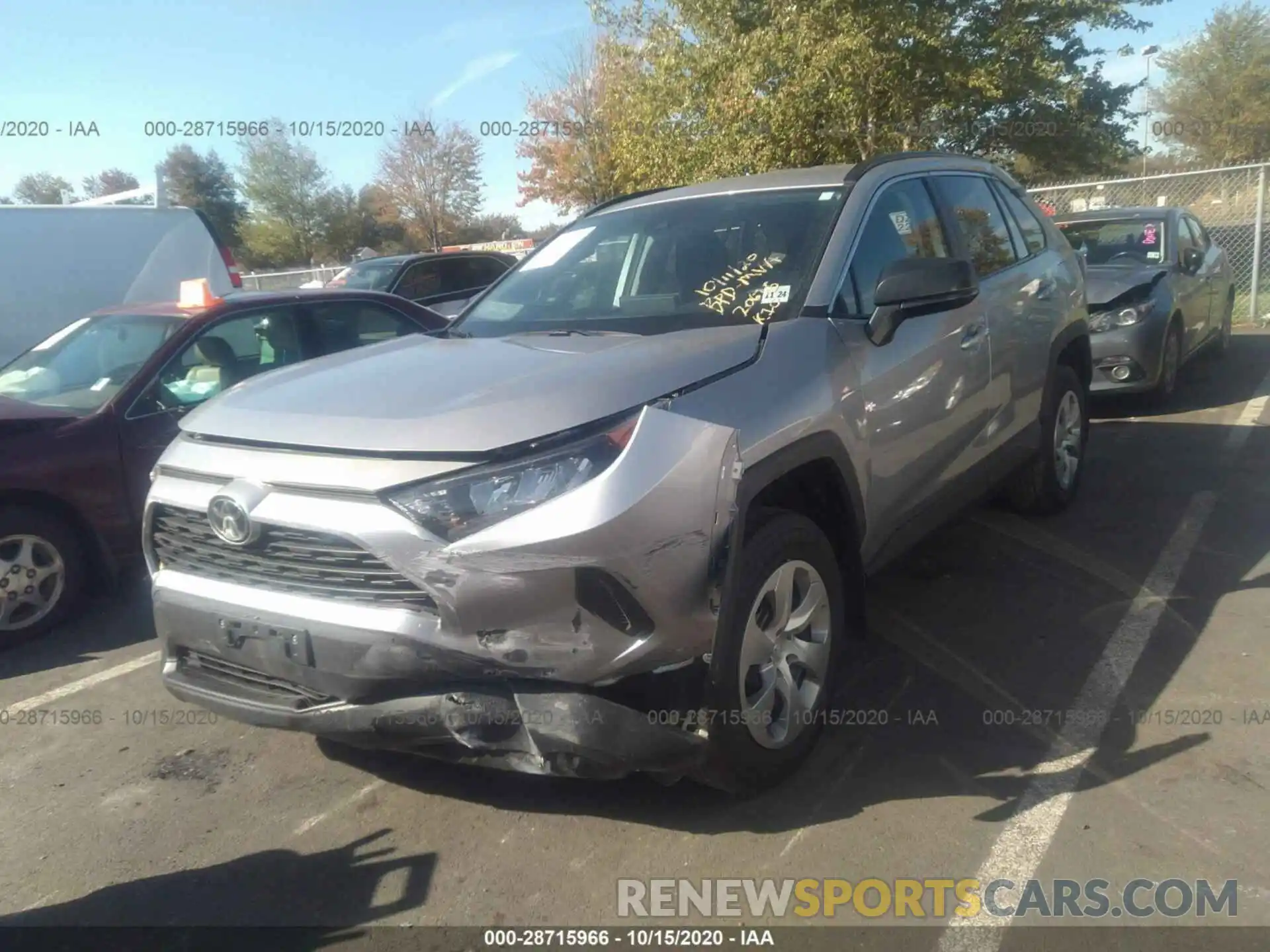 2 Photograph of a damaged car 2T3F1RFVXLC074140 TOYOTA RAV4 2020