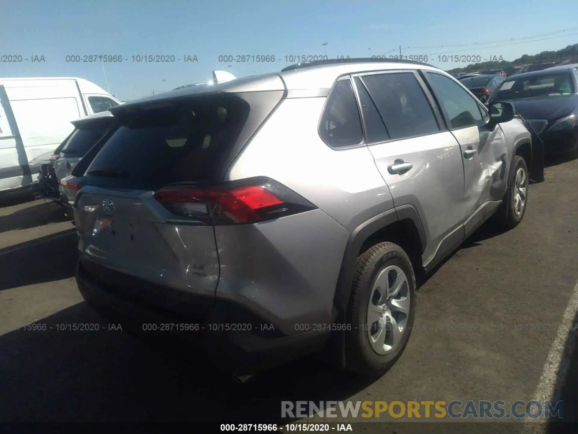 4 Photograph of a damaged car 2T3F1RFVXLC074140 TOYOTA RAV4 2020