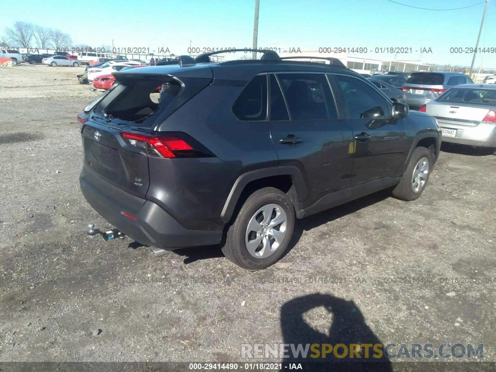 4 Photograph of a damaged car 2T3F1RFVXLC099443 TOYOTA RAV4 2020