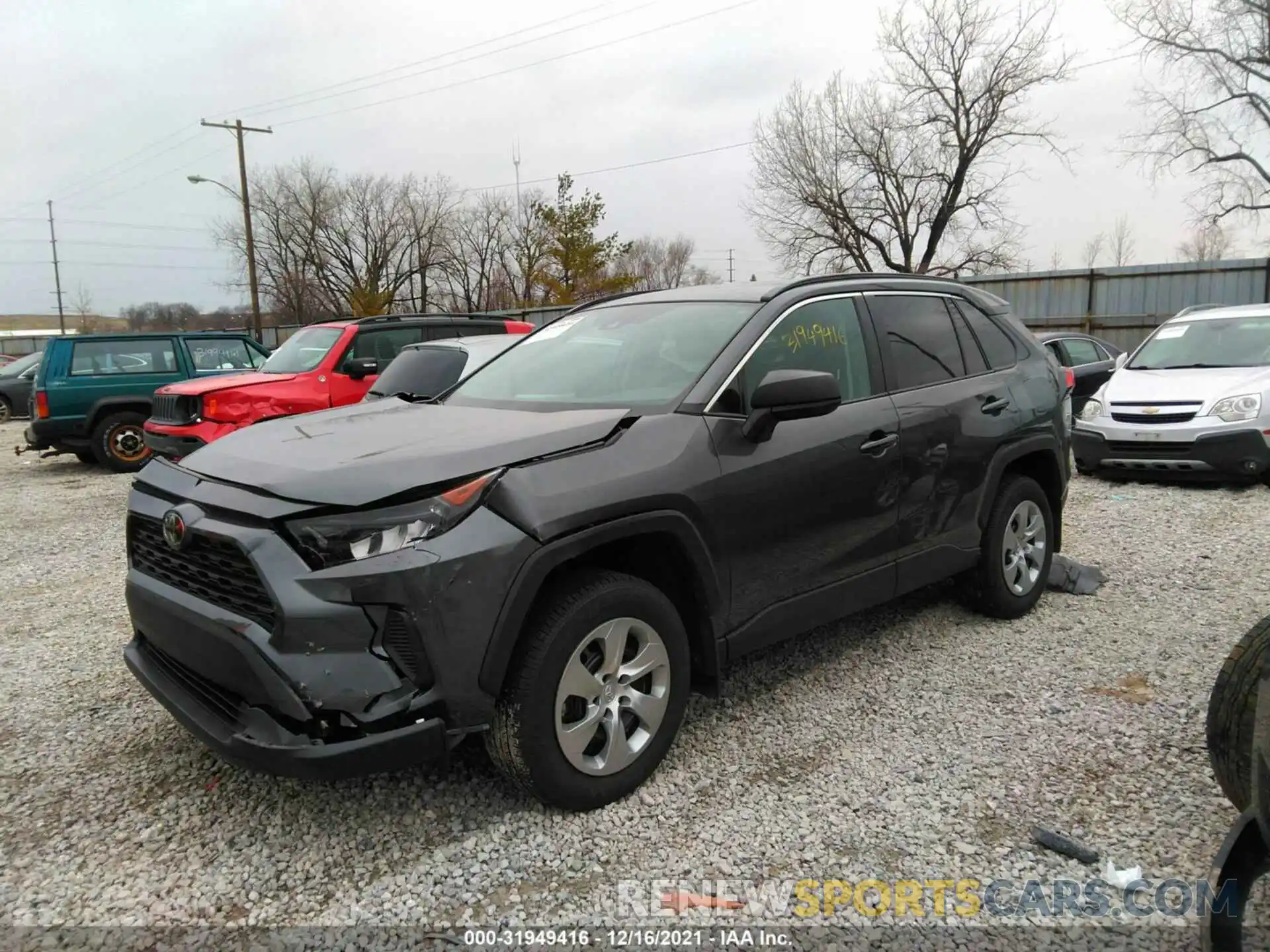 2 Photograph of a damaged car 2T3F1RFVXLC102342 TOYOTA RAV4 2020