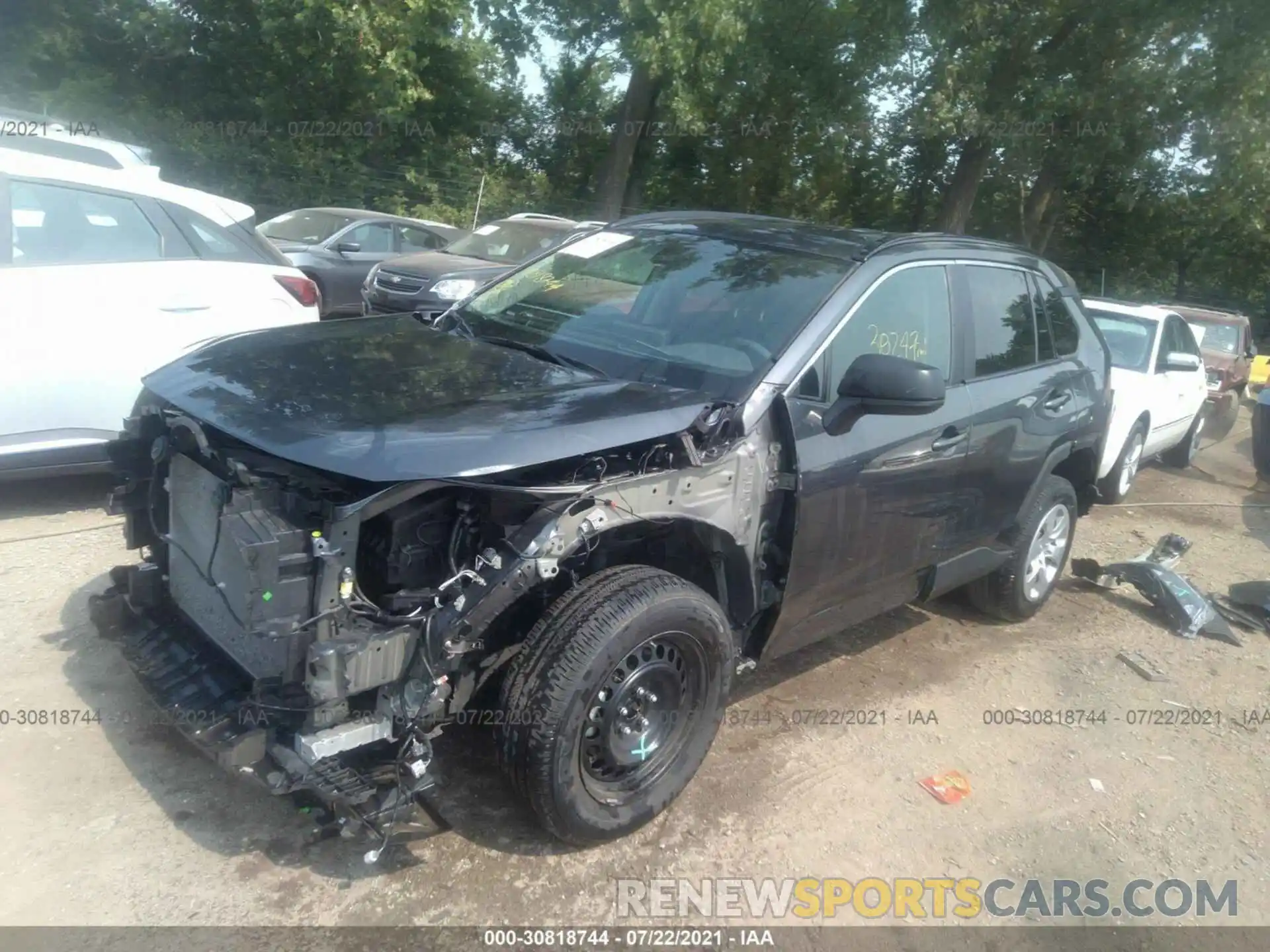 2 Photograph of a damaged car 2T3F1RFVXLC106116 TOYOTA RAV4 2020