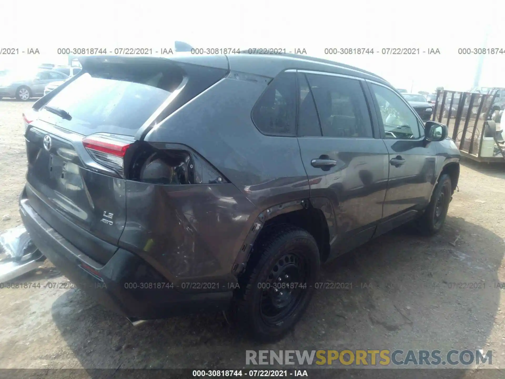 4 Фотография поврежденного автомобиля 2T3F1RFVXLC106116 TOYOTA RAV4 2020