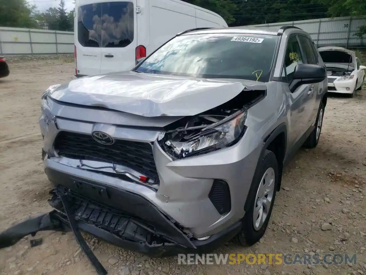 2 Photograph of a damaged car 2T3F1RFVXLC123739 TOYOTA RAV4 2020