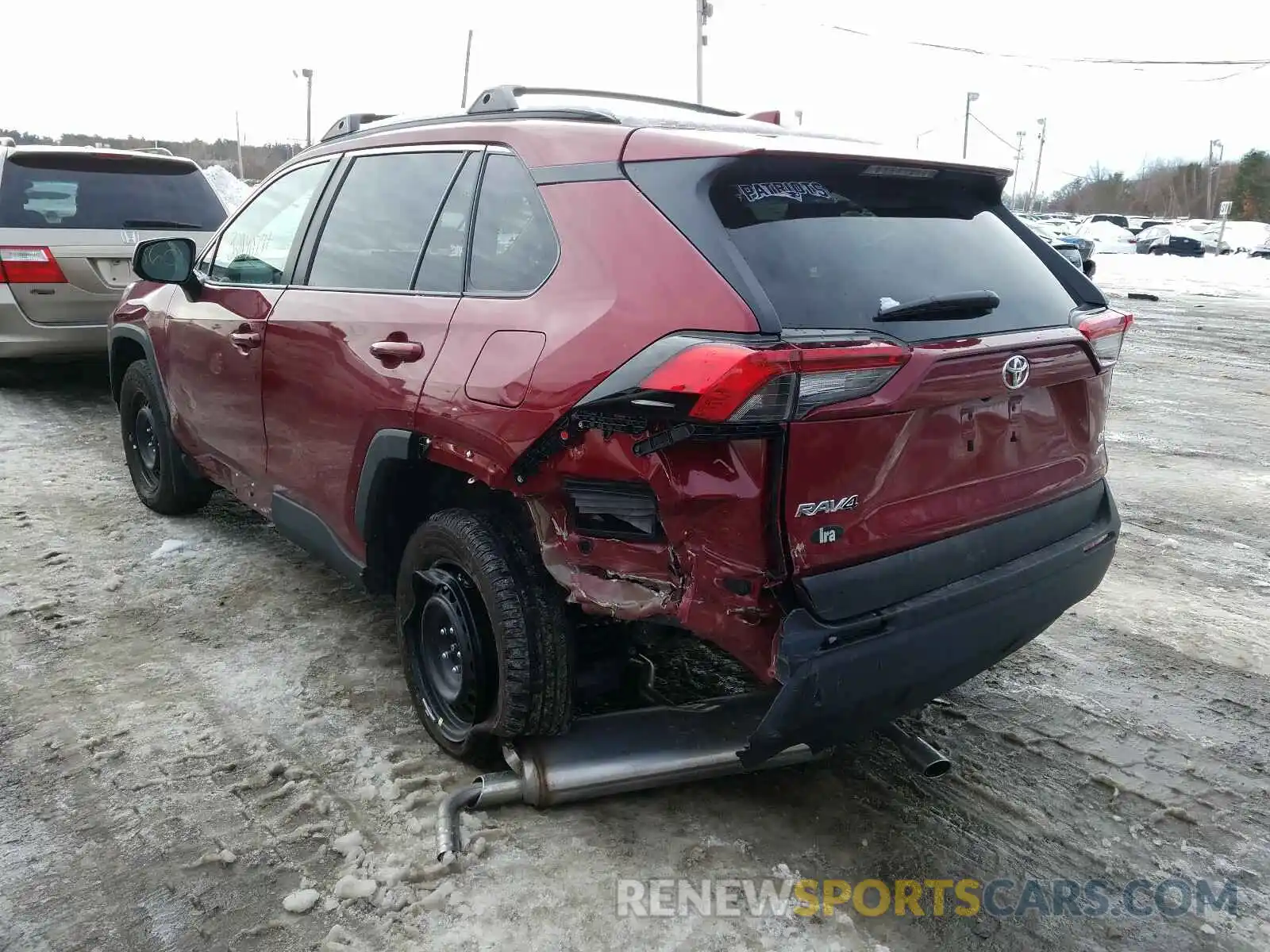 3 Фотография поврежденного автомобиля 2T3F1RFVXLC136152 TOYOTA RAV4 2020