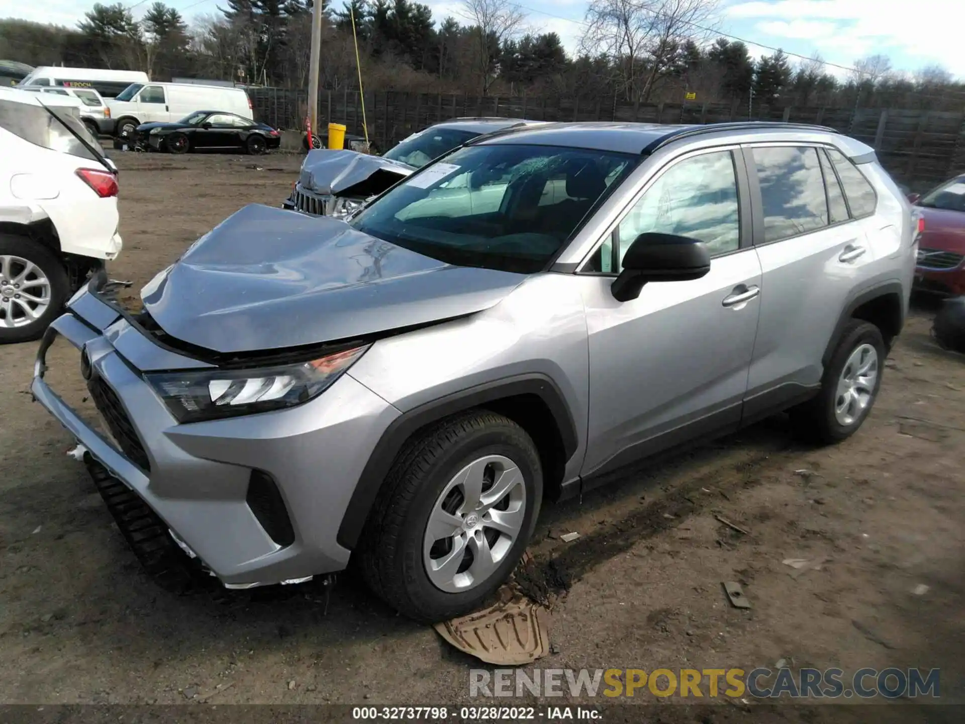 2 Photograph of a damaged car 2T3F1RFVXLW086285 TOYOTA RAV4 2020