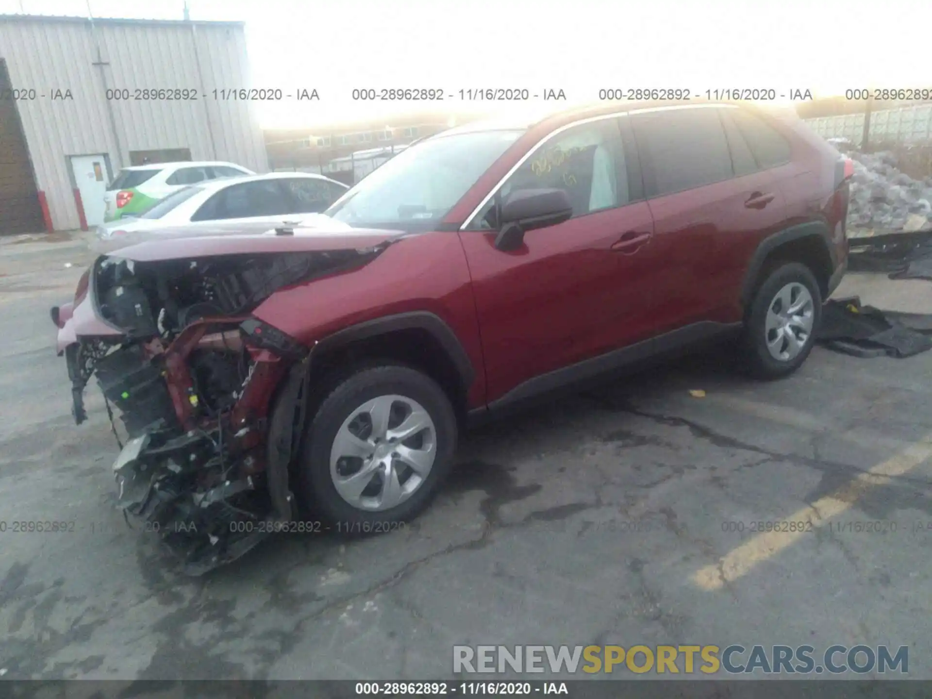 2 Photograph of a damaged car 2T3F1RFVXLW096427 TOYOTA RAV4 2020