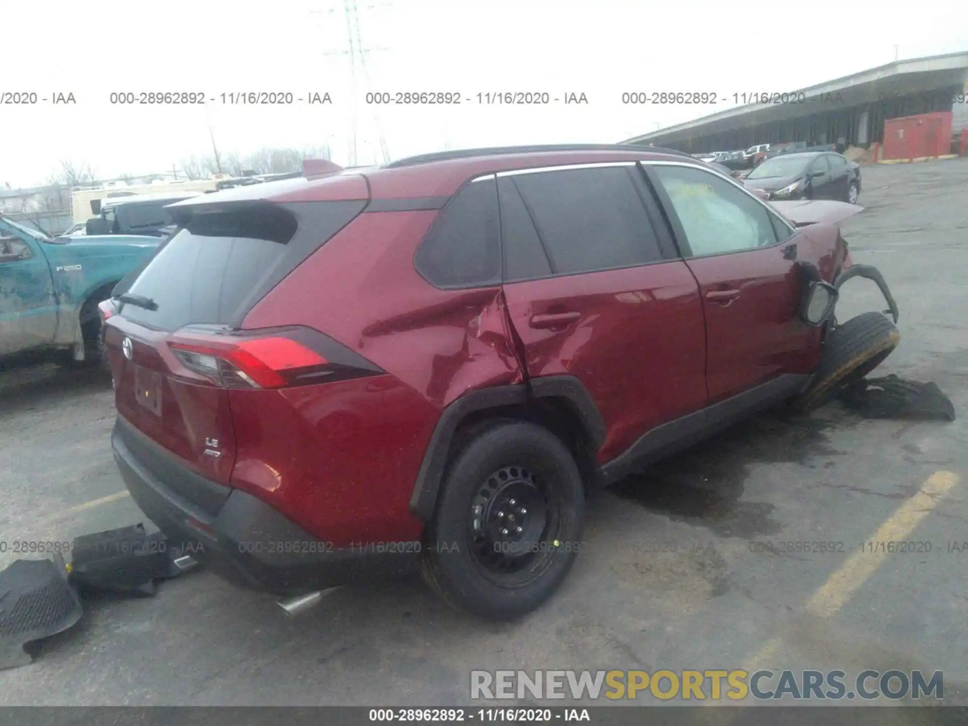 4 Photograph of a damaged car 2T3F1RFVXLW096427 TOYOTA RAV4 2020