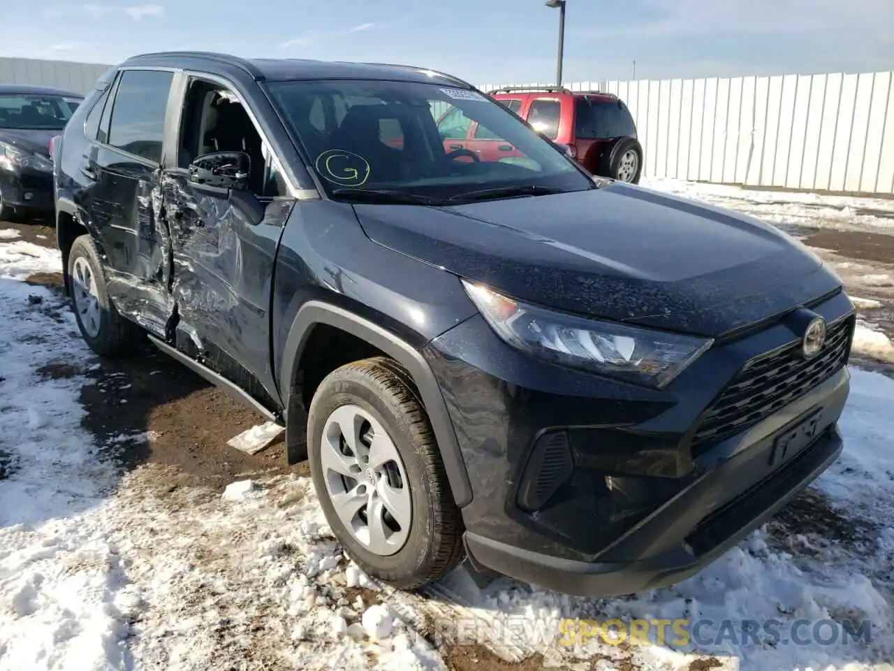 1 Photograph of a damaged car 2T3F1RFVXLW117647 TOYOTA RAV4 2020